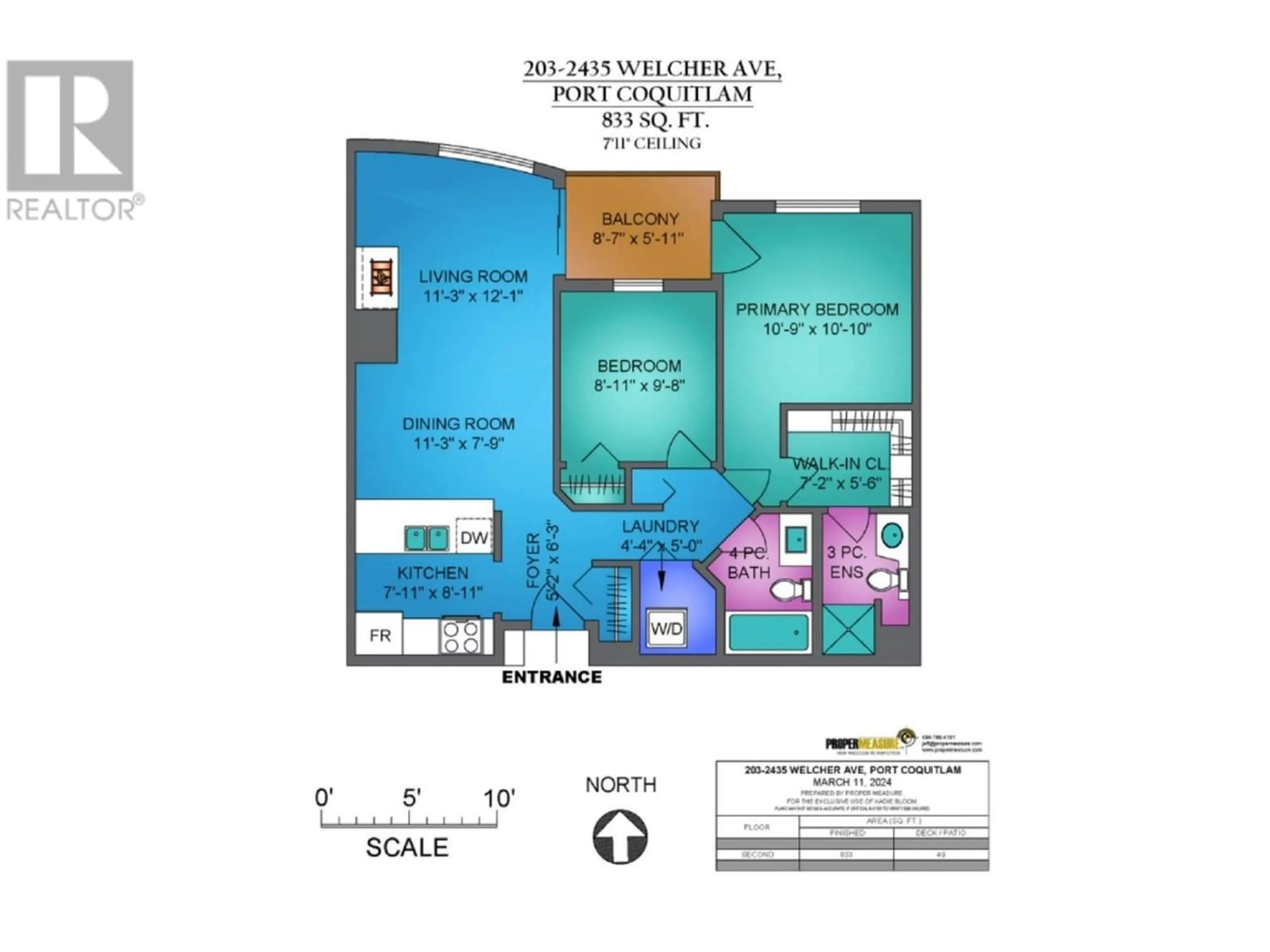 Floor plan for 203 2435 WELCHER AVENUE, Port Coquitlam British Columbia V3C1X8