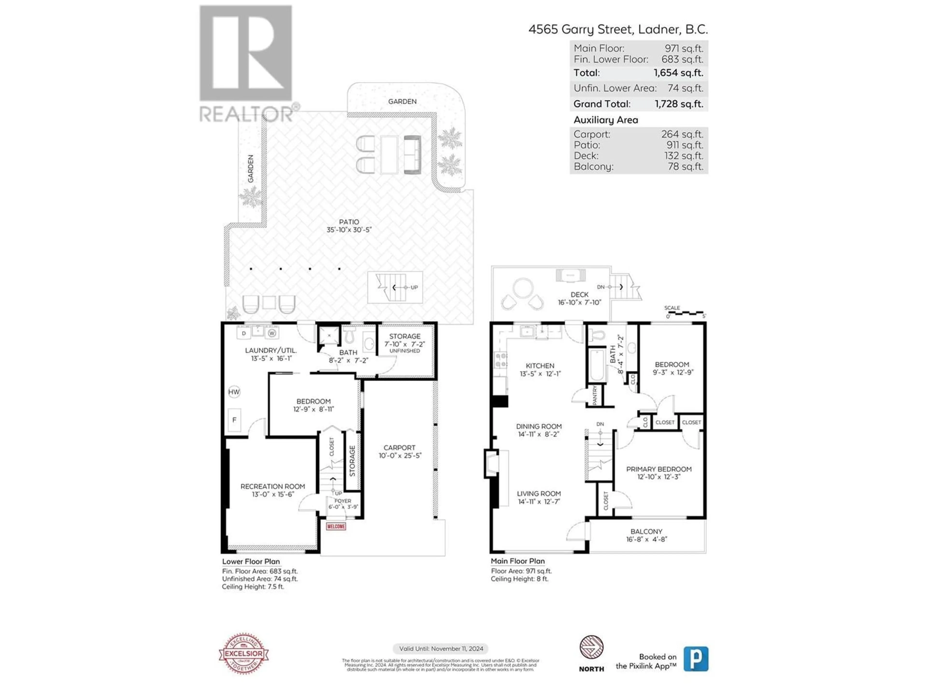 Floor plan for 4565 GARRY STREET, Delta British Columbia V4K2T2