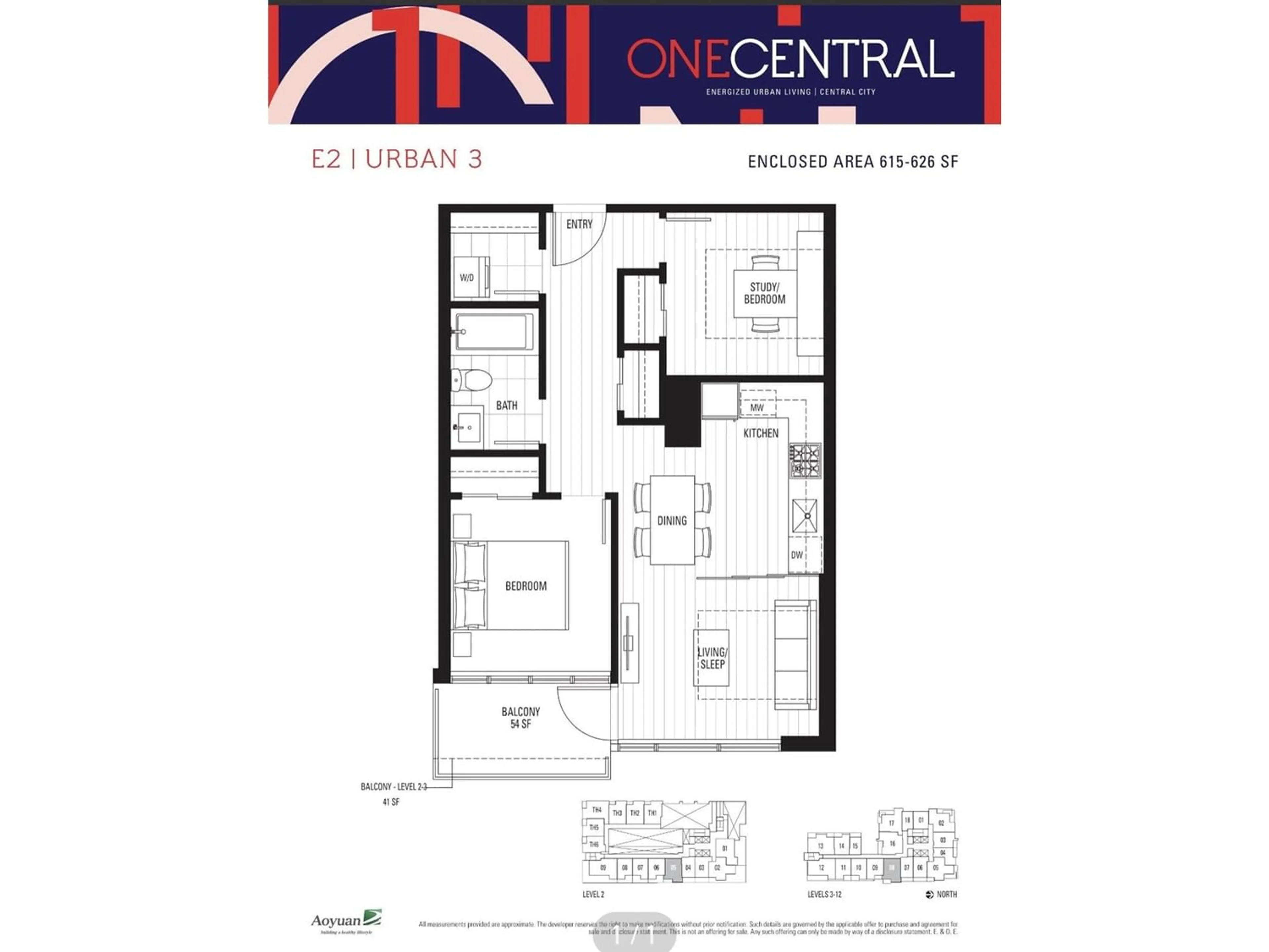 Floor plan for 908 13350 CENTRAL AVENUE, Surrey British Columbia V3T0S1