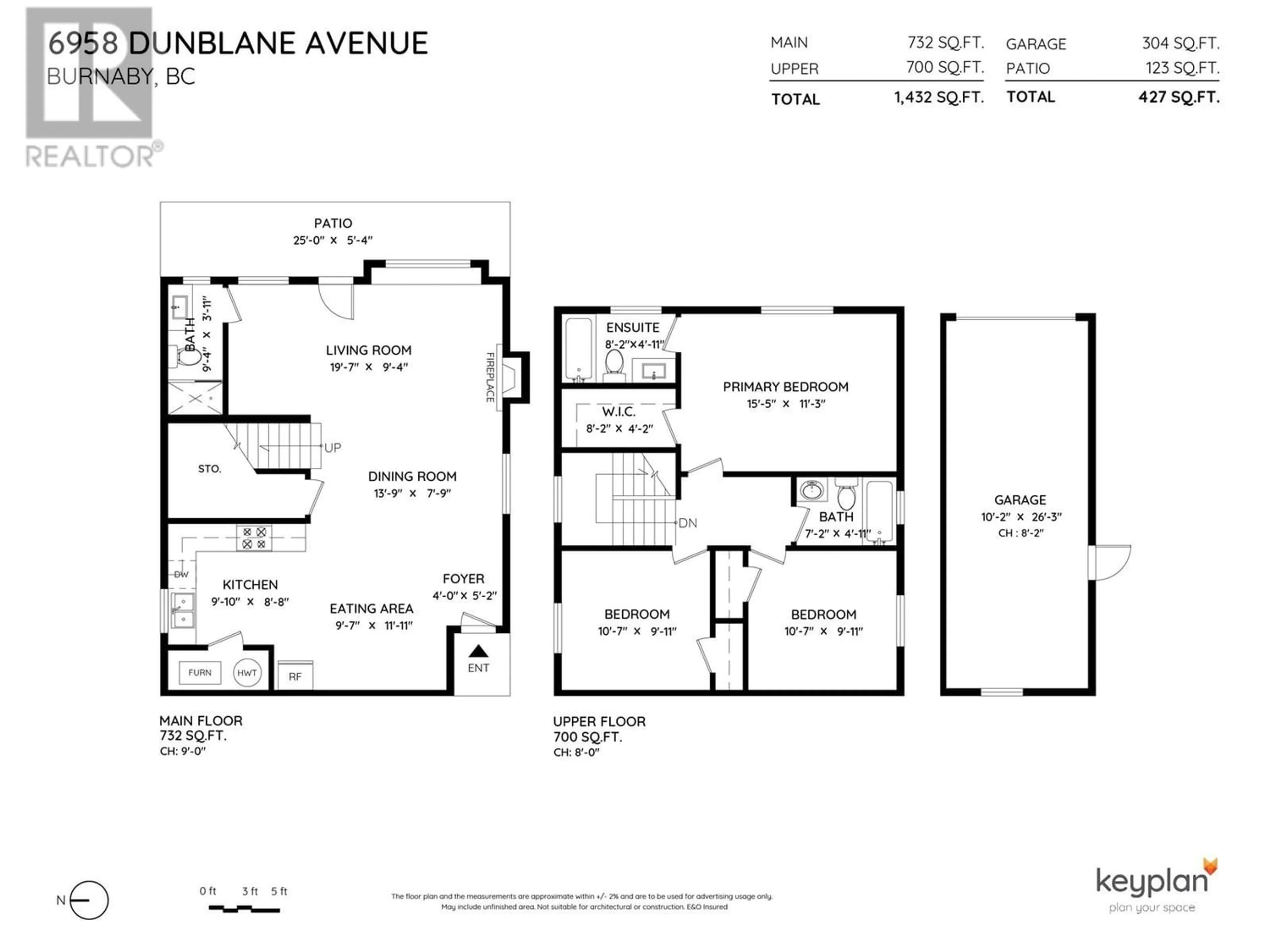 Floor plan for 6958 DUNBLANE AVENUE, Burnaby British Columbia V5J4G2