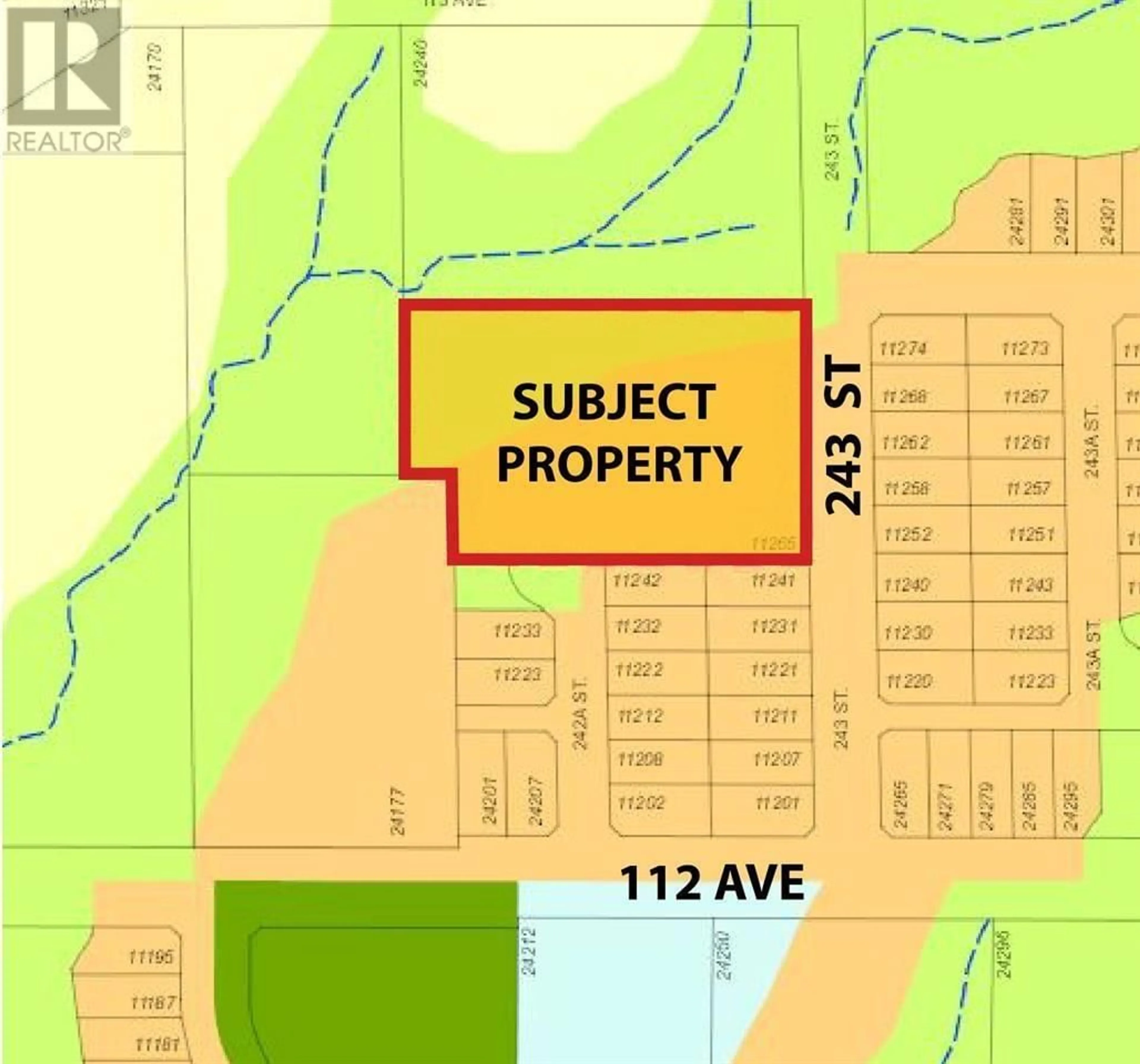 Picture of a map for 11265 243 STREET, Maple Ridge British Columbia V2W1H5