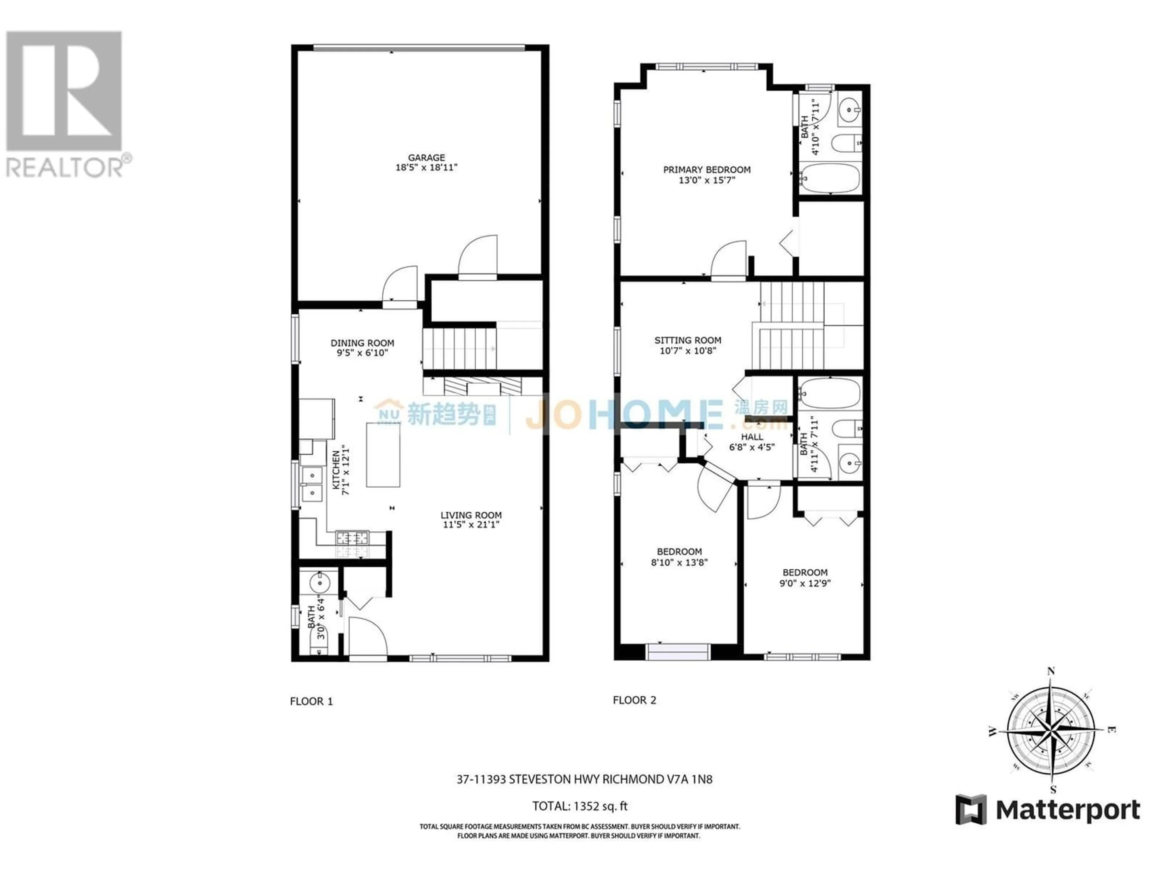 Floor plan for 37 11393 STEVESTON HIGHWAY, Richmond British Columbia V7A1N8