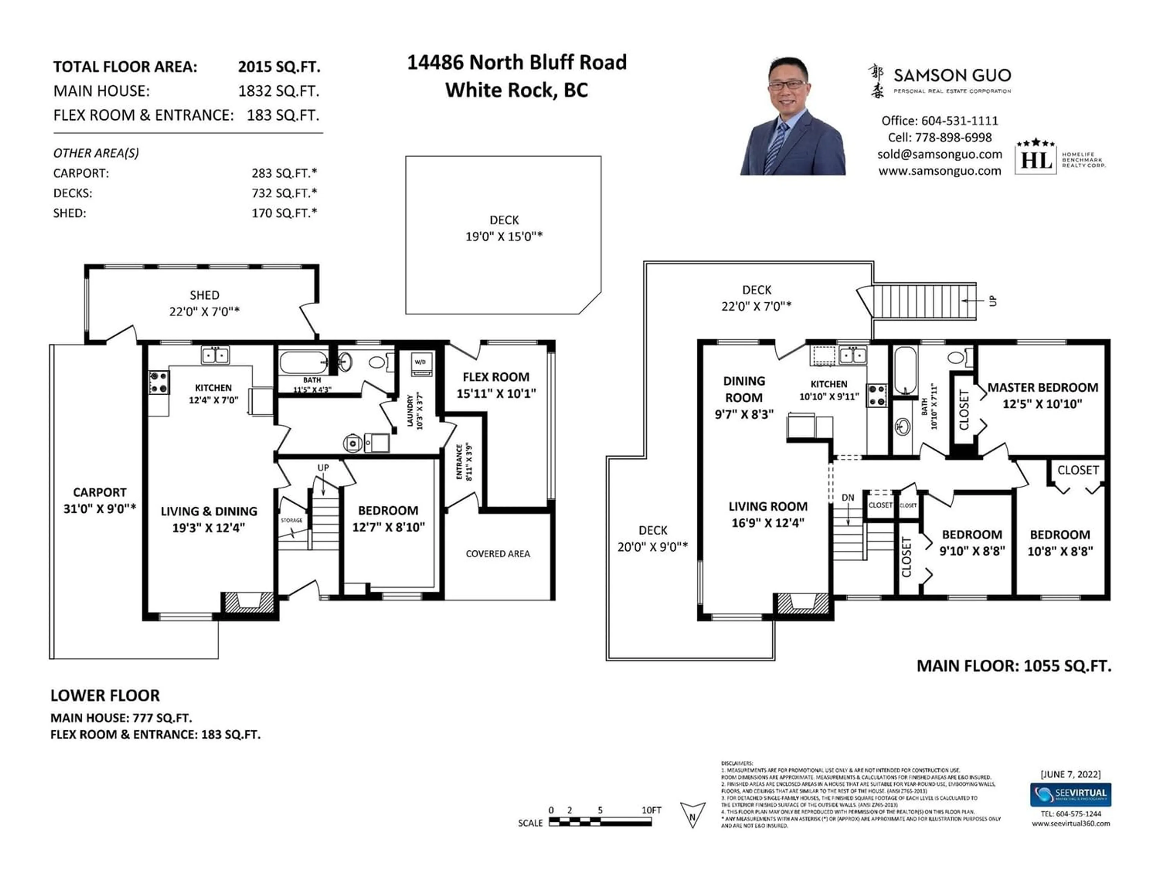 Floor plan for 14486 NORTH BLUFF ROAD, White Rock British Columbia V4B3C8