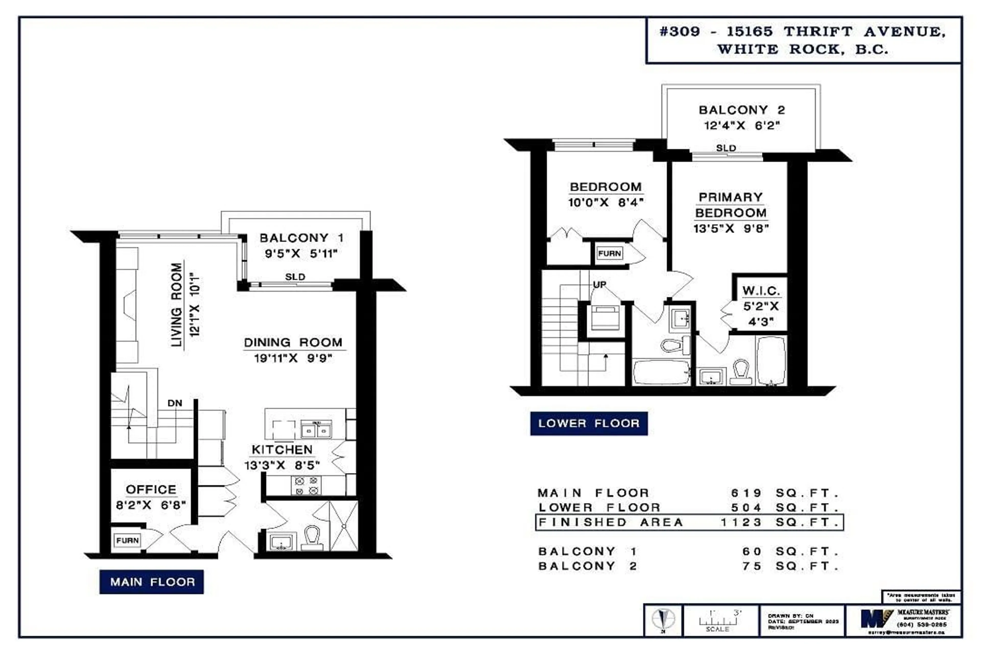 Floor plan for 309 15165 THRIFT AVENUE, White Rock British Columbia V4B0C1