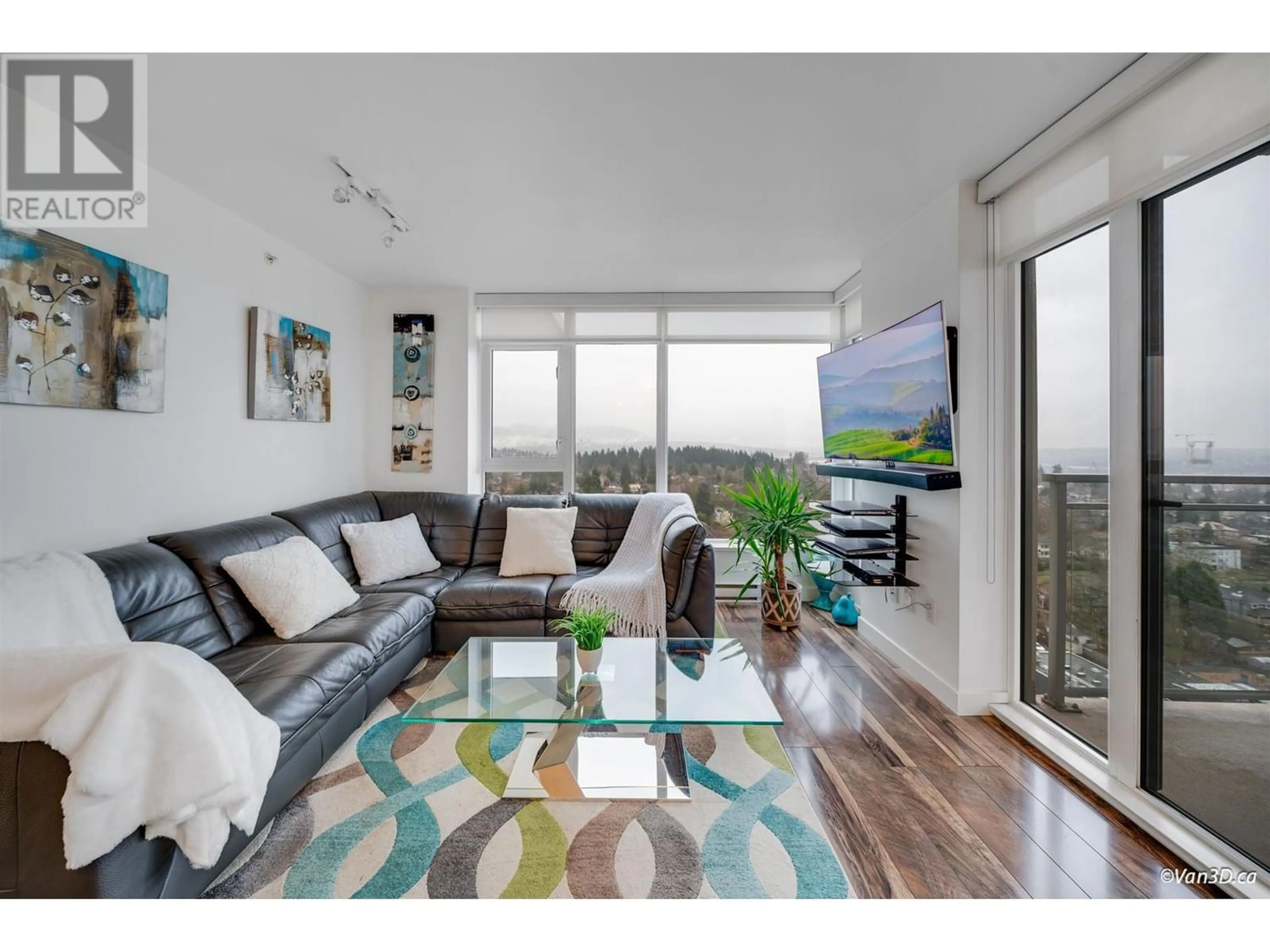 Living room for 2201 608 BELMONT STREET, New Westminster British Columbia V3M0G8