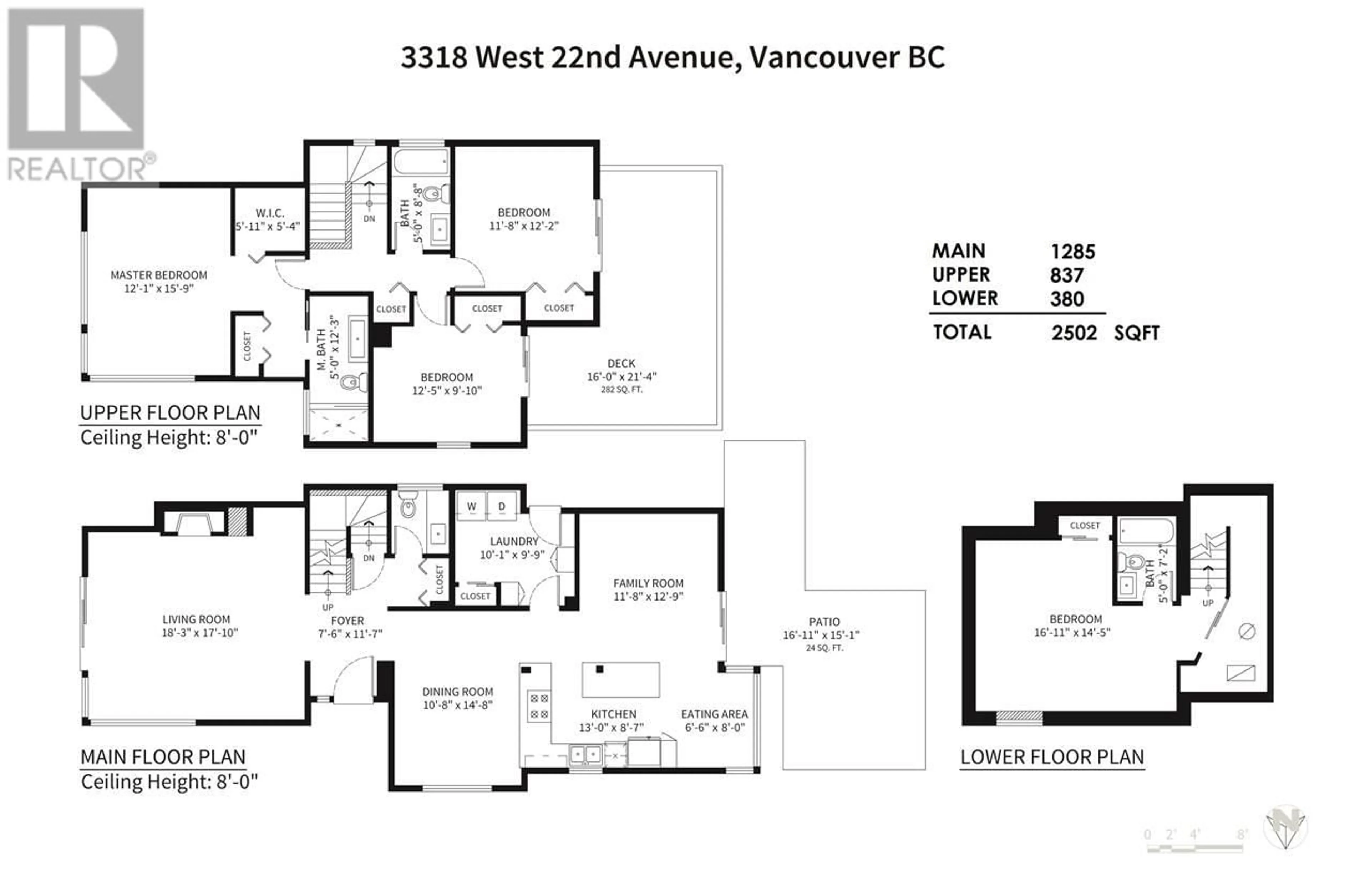 Floor plan for 3318 W 22ND AVENUE, Vancouver British Columbia V6S1J2
