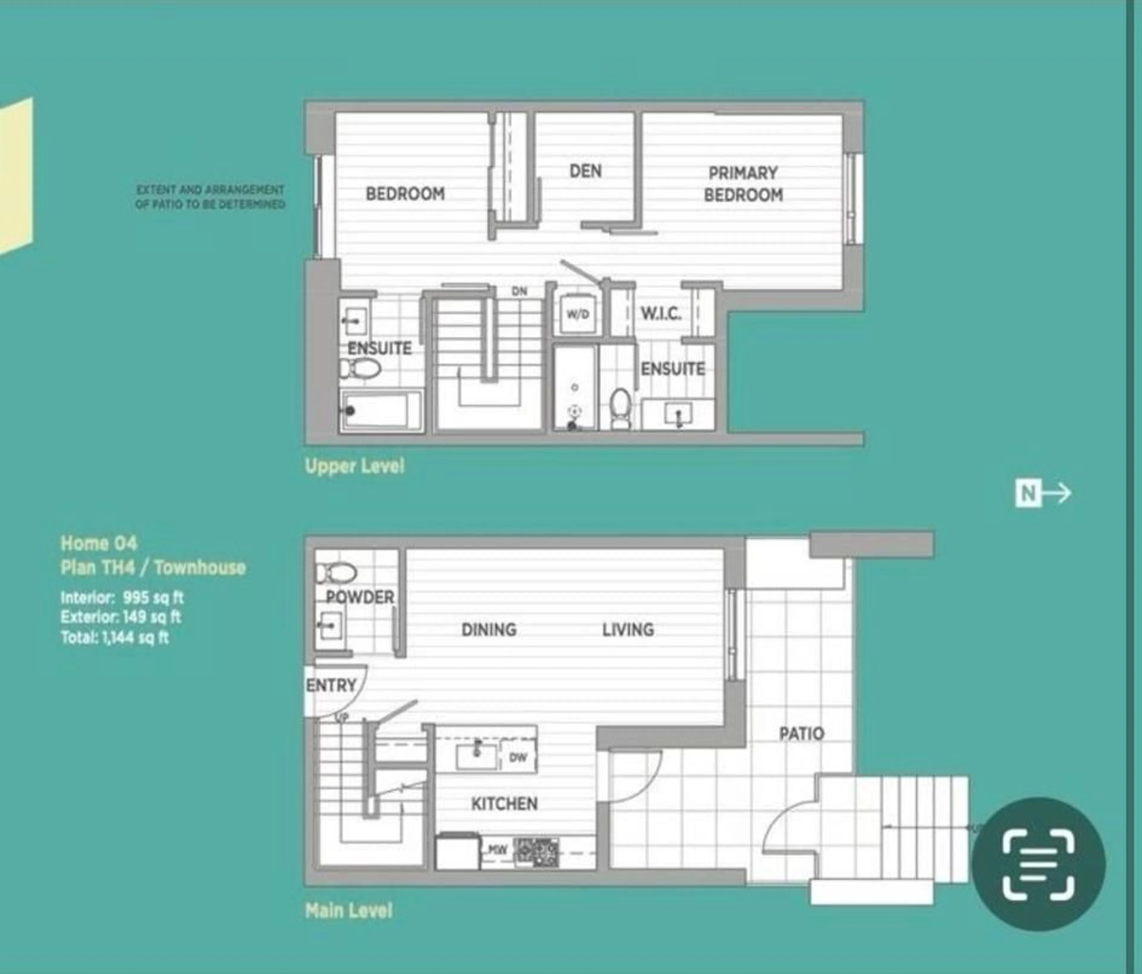 Floor plan for 105 10333 133 STREET, Surrey British Columbia V3R2H4