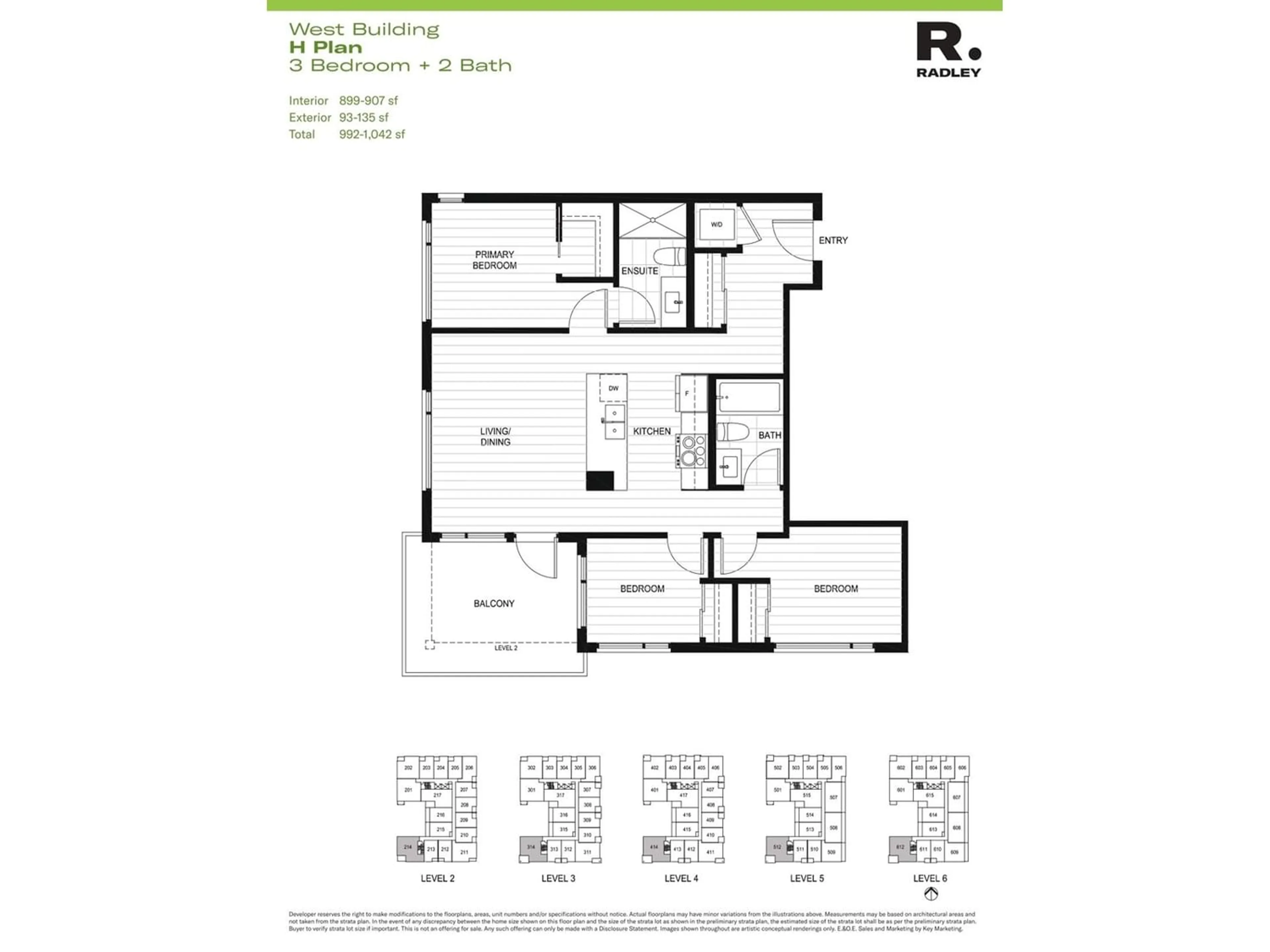 Floor plan for W612 13858 108 AVENUE, Surrey British Columbia V3T2K8