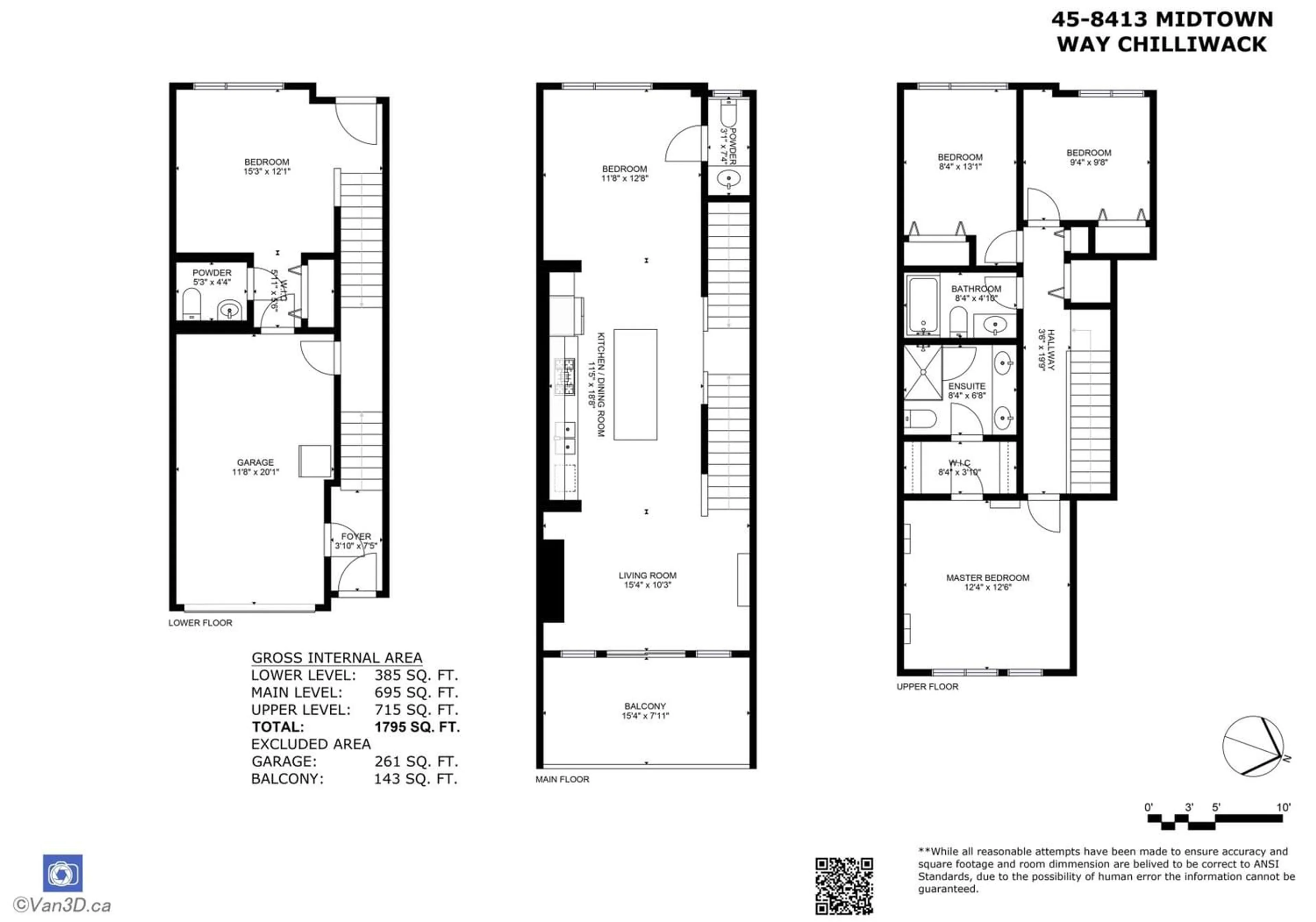 Floor plan for 45 8413 MIDTOWN WAY, Chilliwack British Columbia V2P0G7