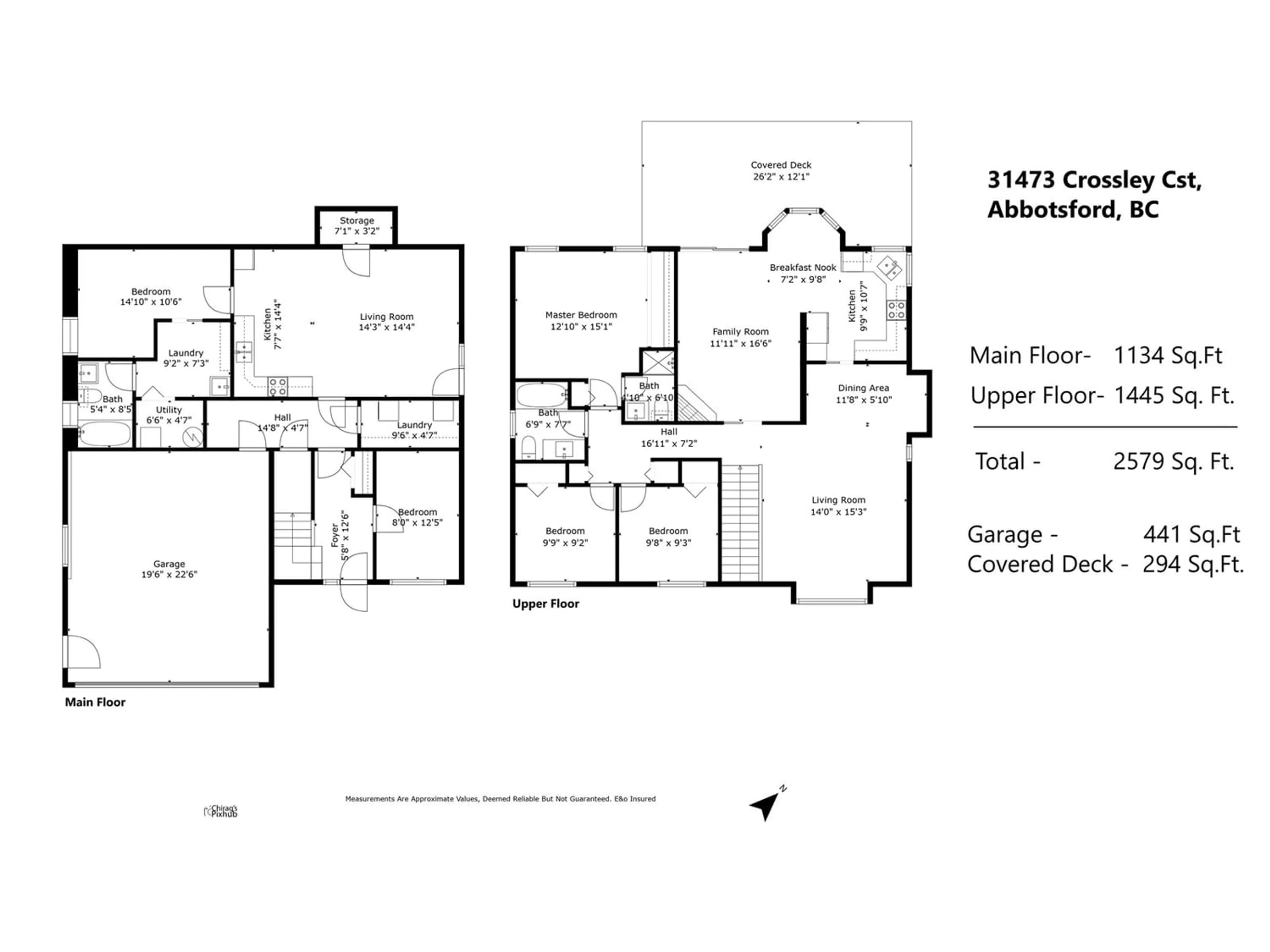 Floor plan for 31473 CROSSLEY COURT, Abbotsford British Columbia V2T5G8