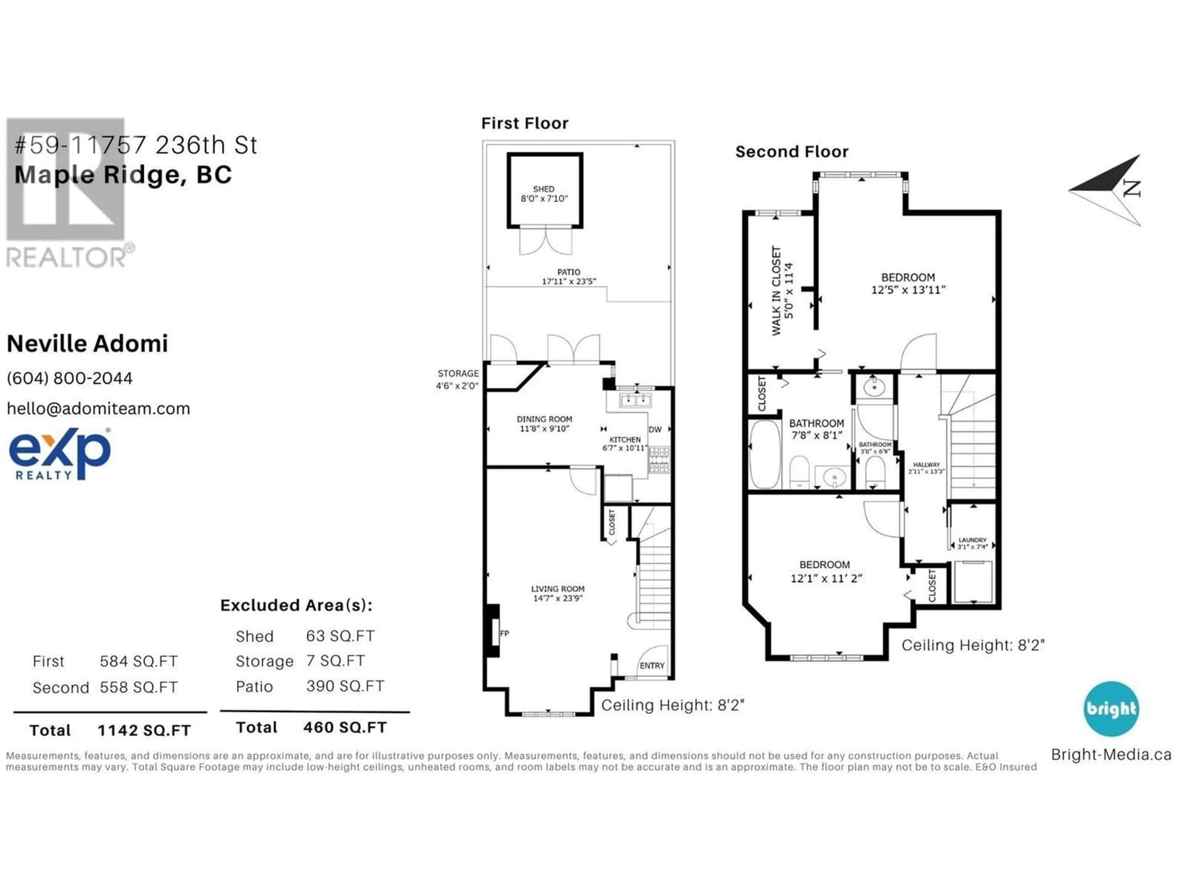 Floor plan for 59 11757 236 STREET, Maple Ridge British Columbia V4R2E4