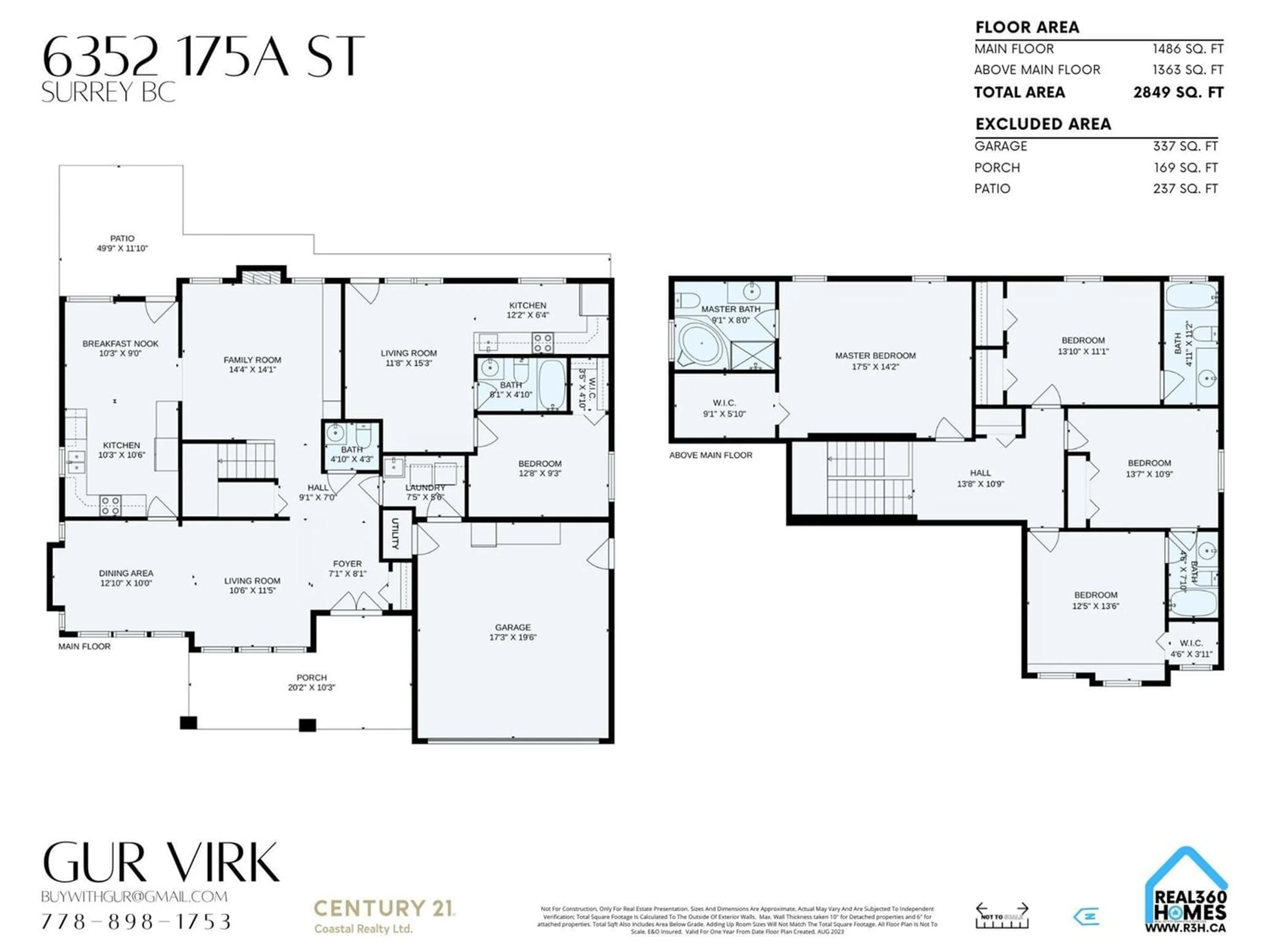 Floor plan for 6352 175A STREET, Surrey British Columbia V3S5Y9