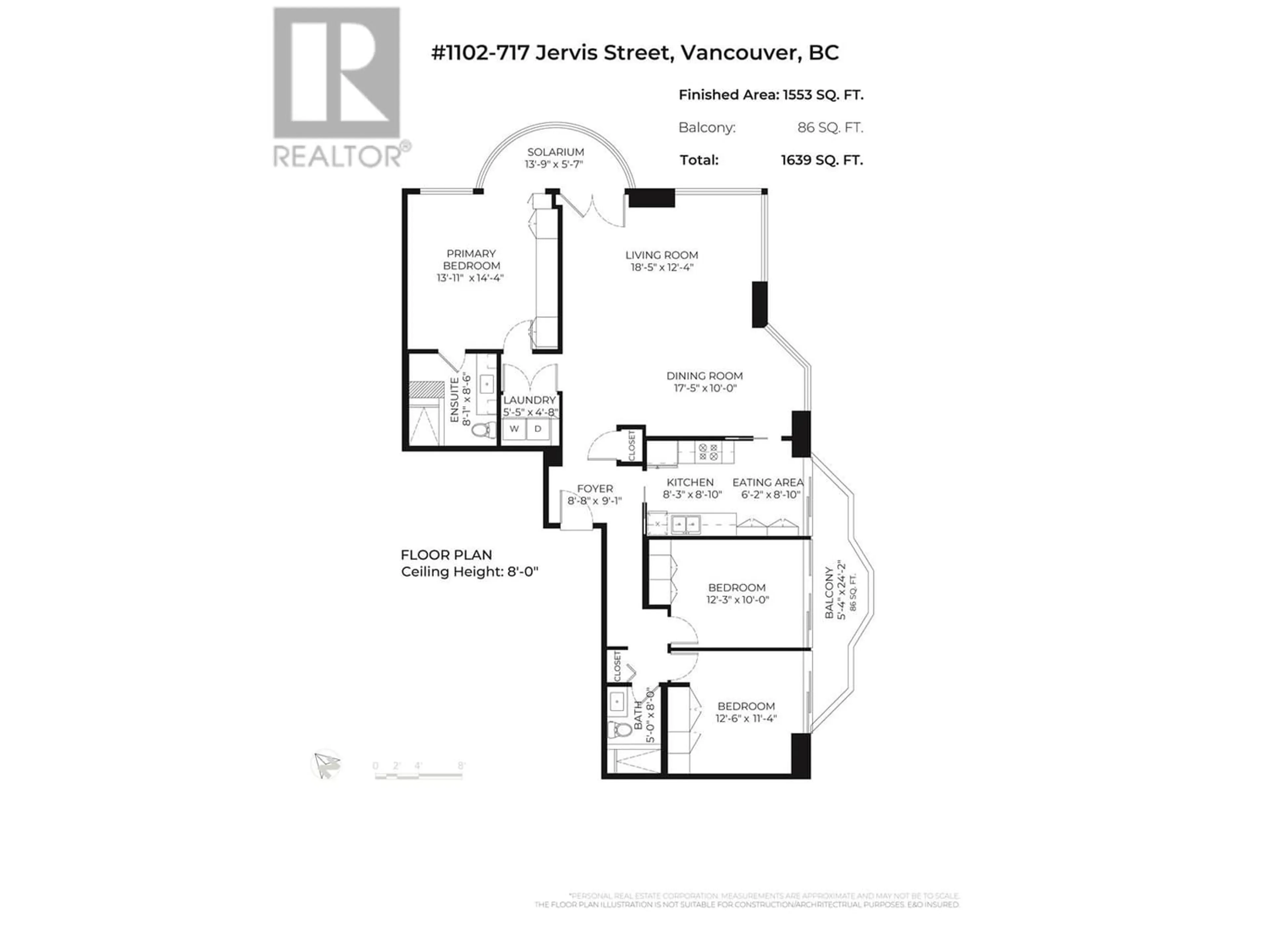 Floor plan for 1102 717 JERVIS STREET, Vancouver British Columbia V6E4L5