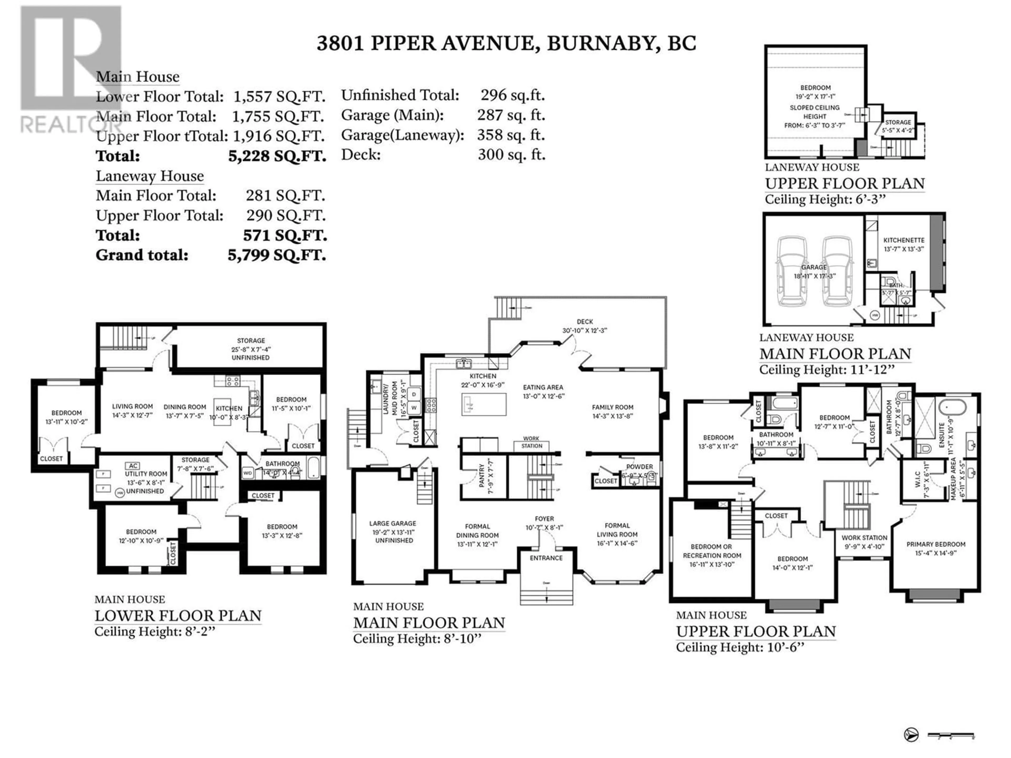 Floor plan for 3801 PIPER AVENUE, Burnaby British Columbia V5A3B2