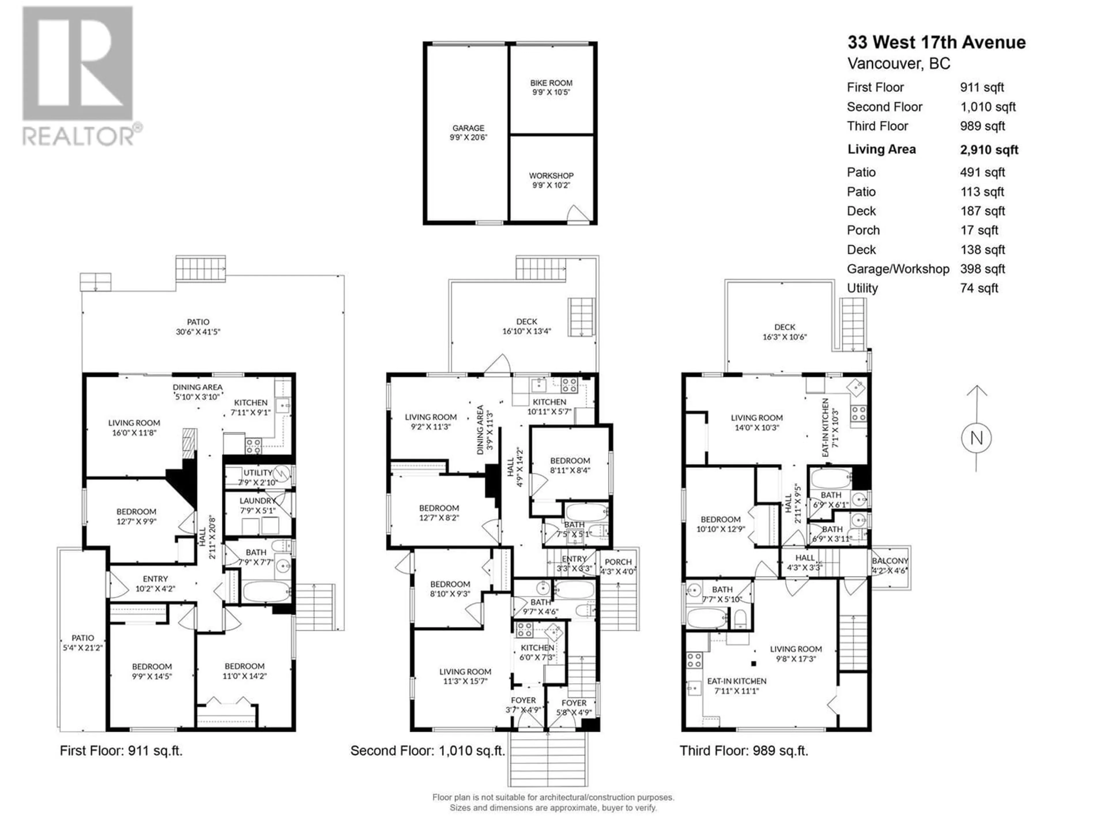 Floor plan for 33 W 17TH AVENUE, Vancouver British Columbia V5Y1Z5