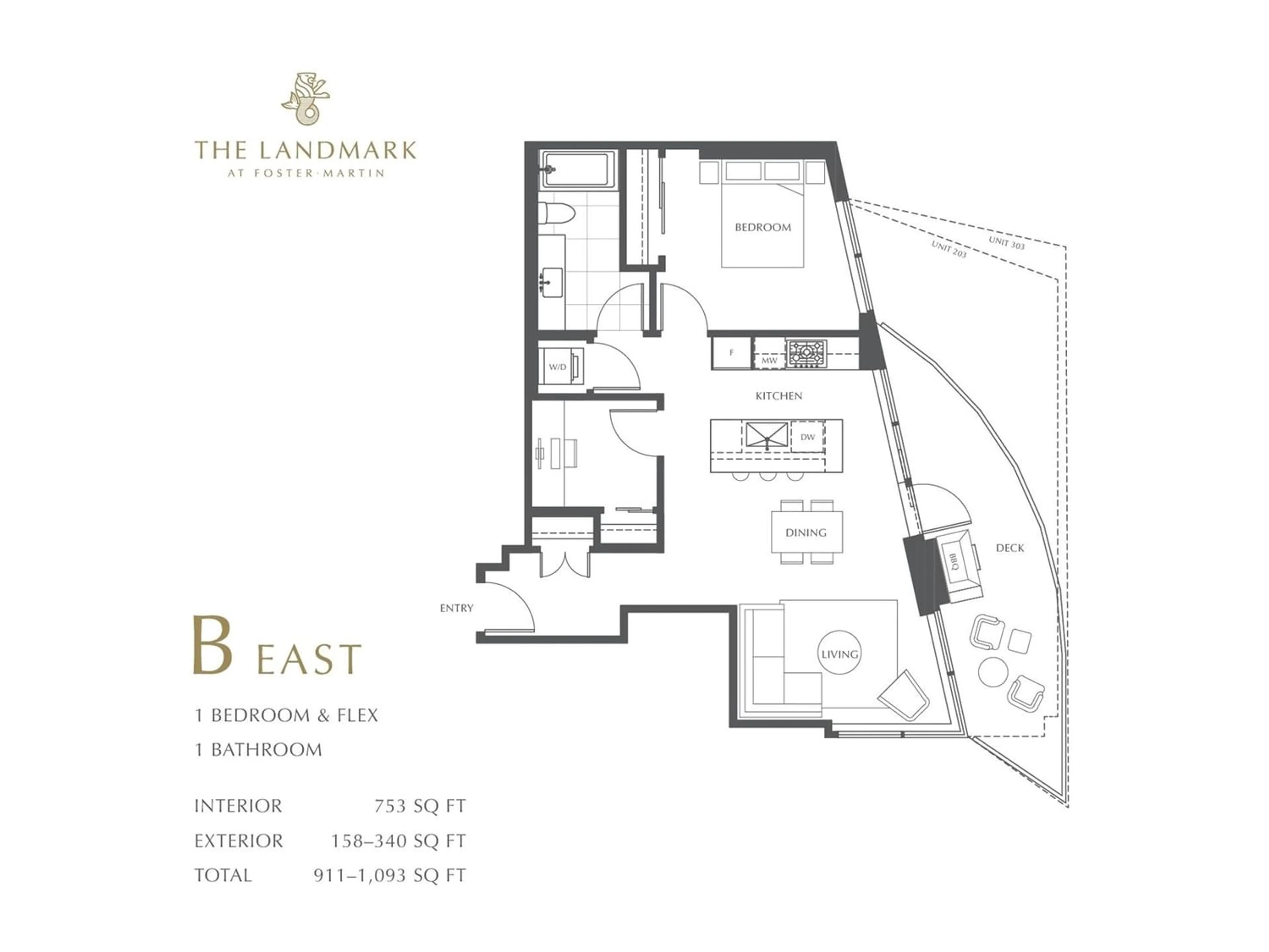 Floor plan for 2003 1475 FOSTER STREET, White Rock British Columbia V4B3W7