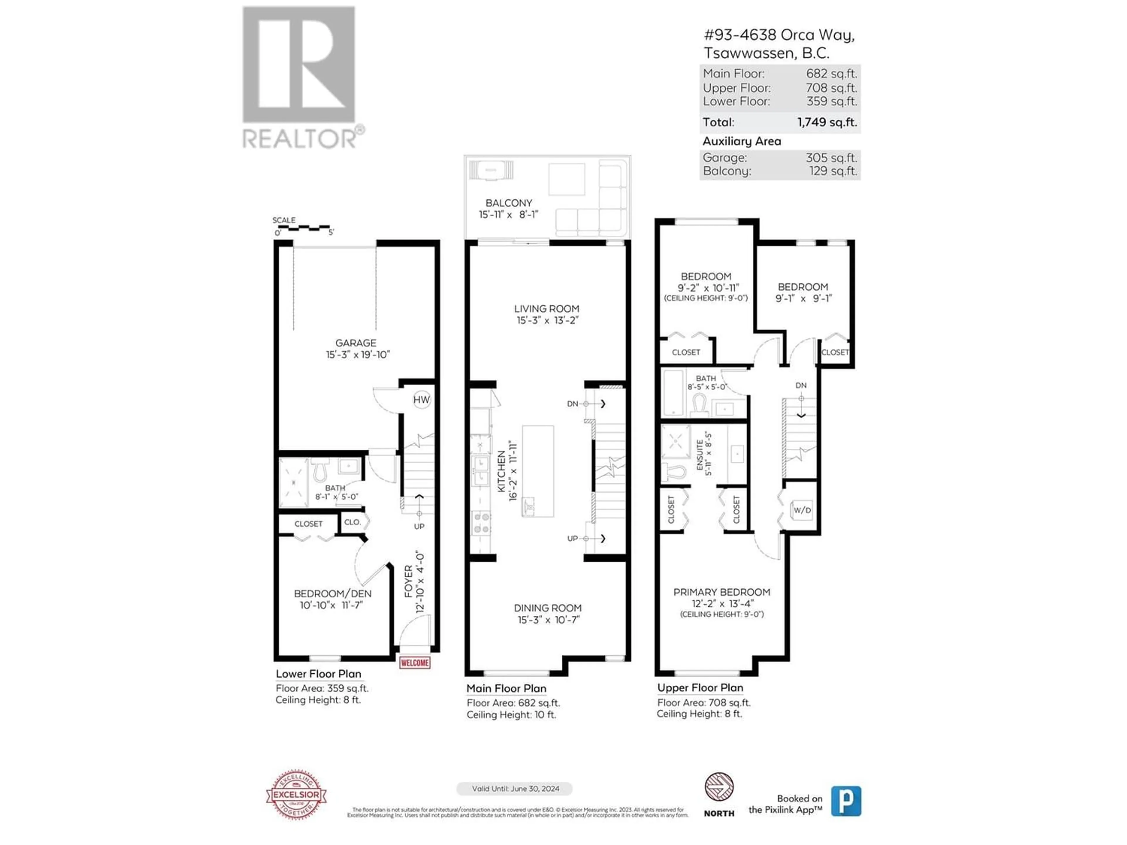 Floor plan for 93 4638 ORCA WAY, Tsawwassen British Columbia V4M0C2