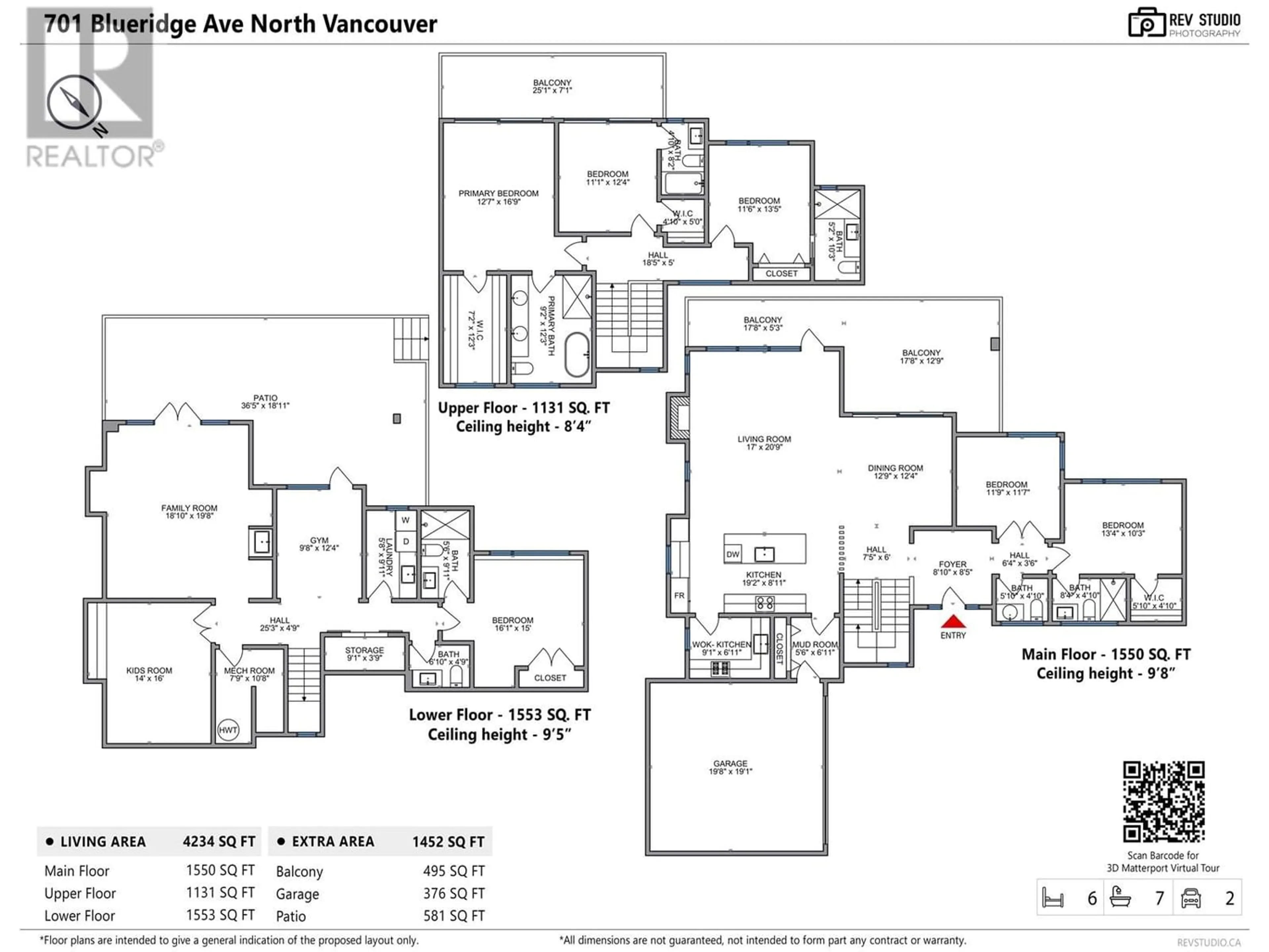 Floor plan for 701 BLUERIDGE AVENUE, North Vancouver British Columbia V7R2J5
