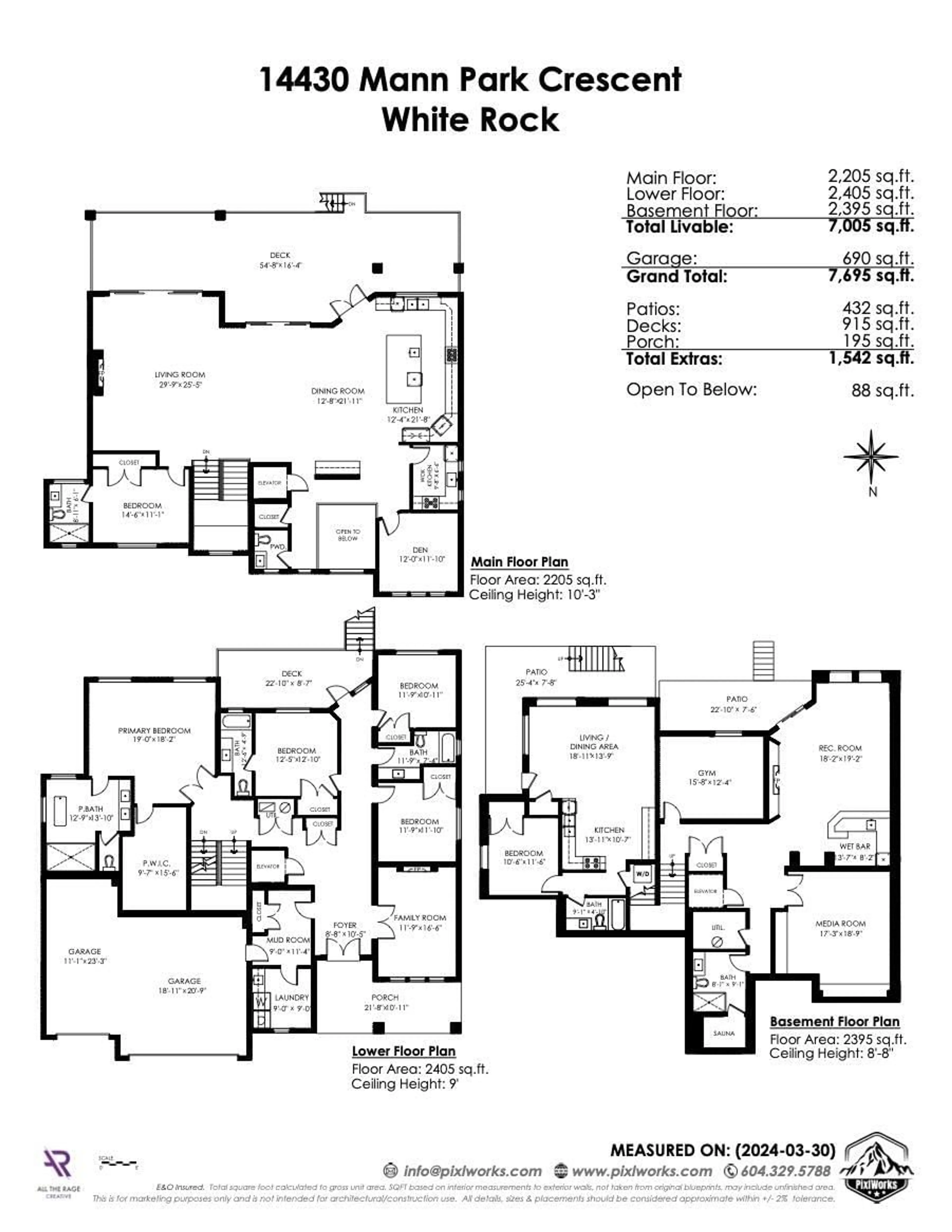 Floor plan for 14430 MANN PARK CRESCENT, White Rock British Columbia V4B3A8