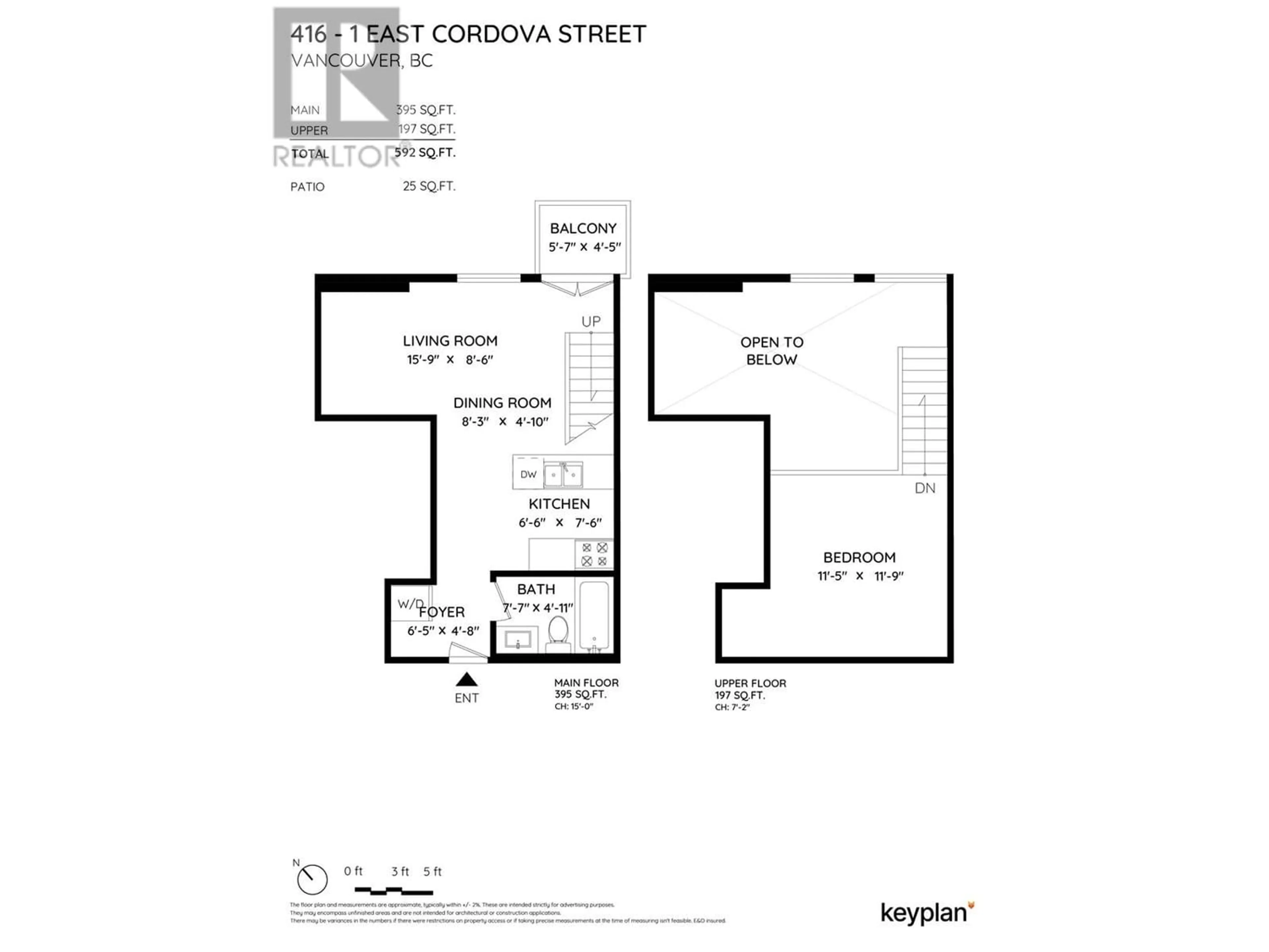 Floor plan for 416 1 E CORDOVA STREET, Vancouver British Columbia V6A4H3