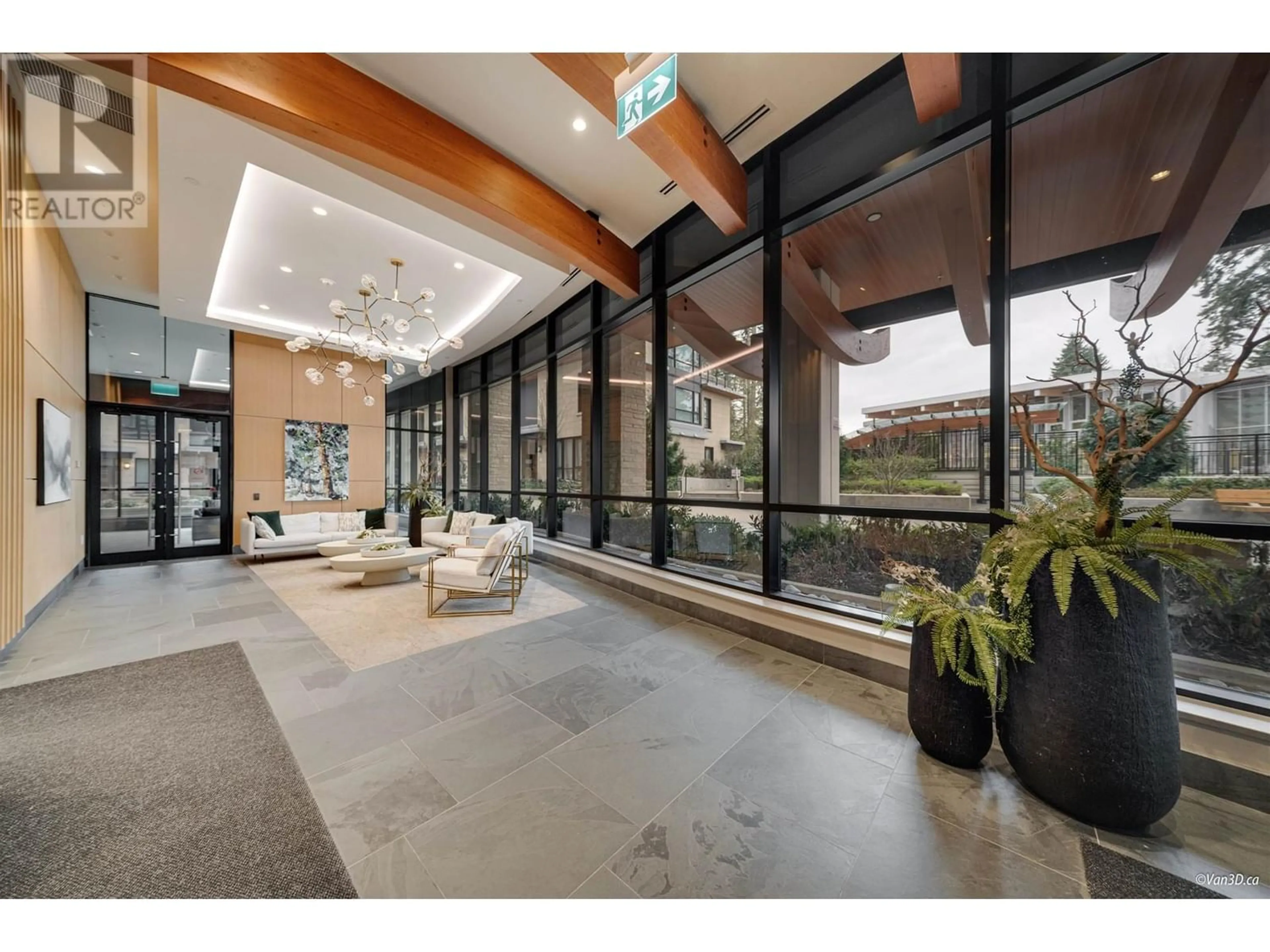 Indoor lobby for 704 5410 SHORTCUT ROAD, Vancouver British Columbia V6T0C8