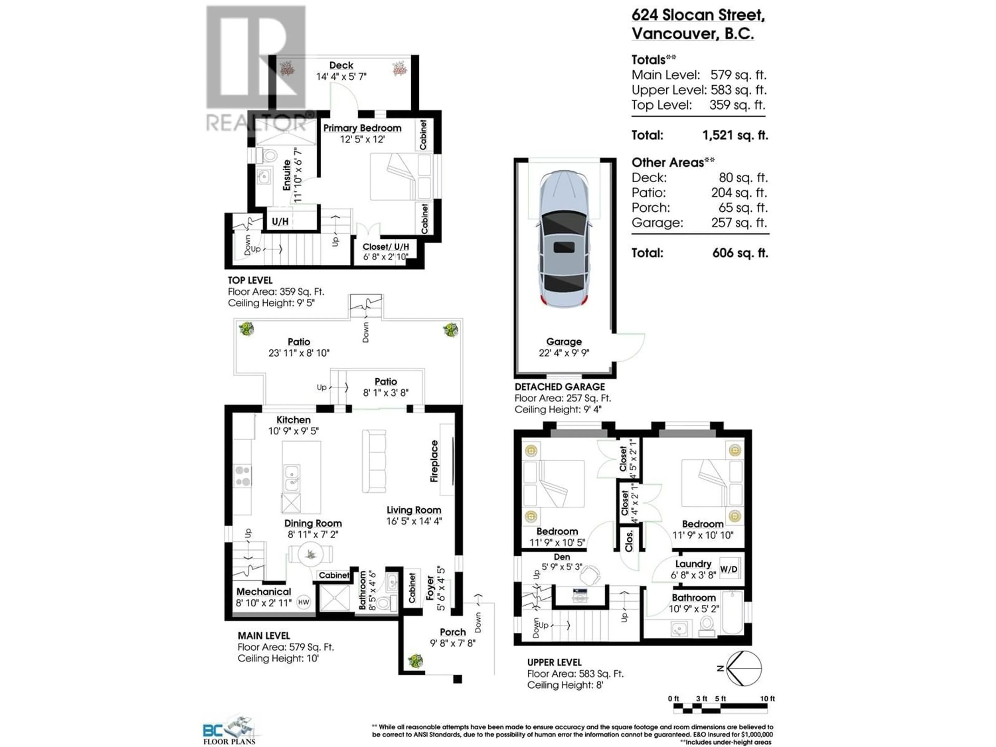 Floor plan for 624 SLOCAN STREET, Vancouver British Columbia V5K3X7