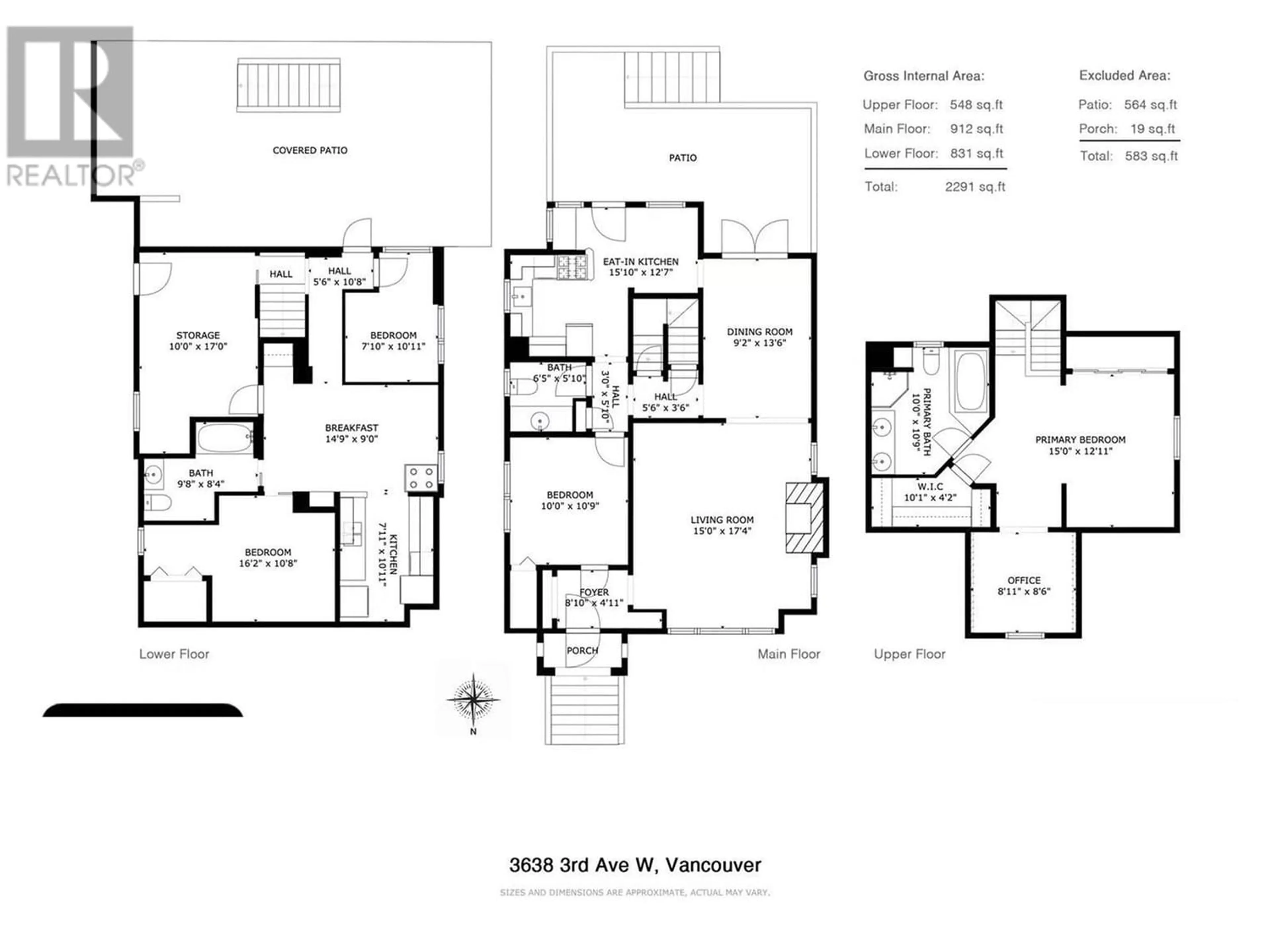 Floor plan for 3638 W 3RD AVENUE, Vancouver British Columbia V6R1L9