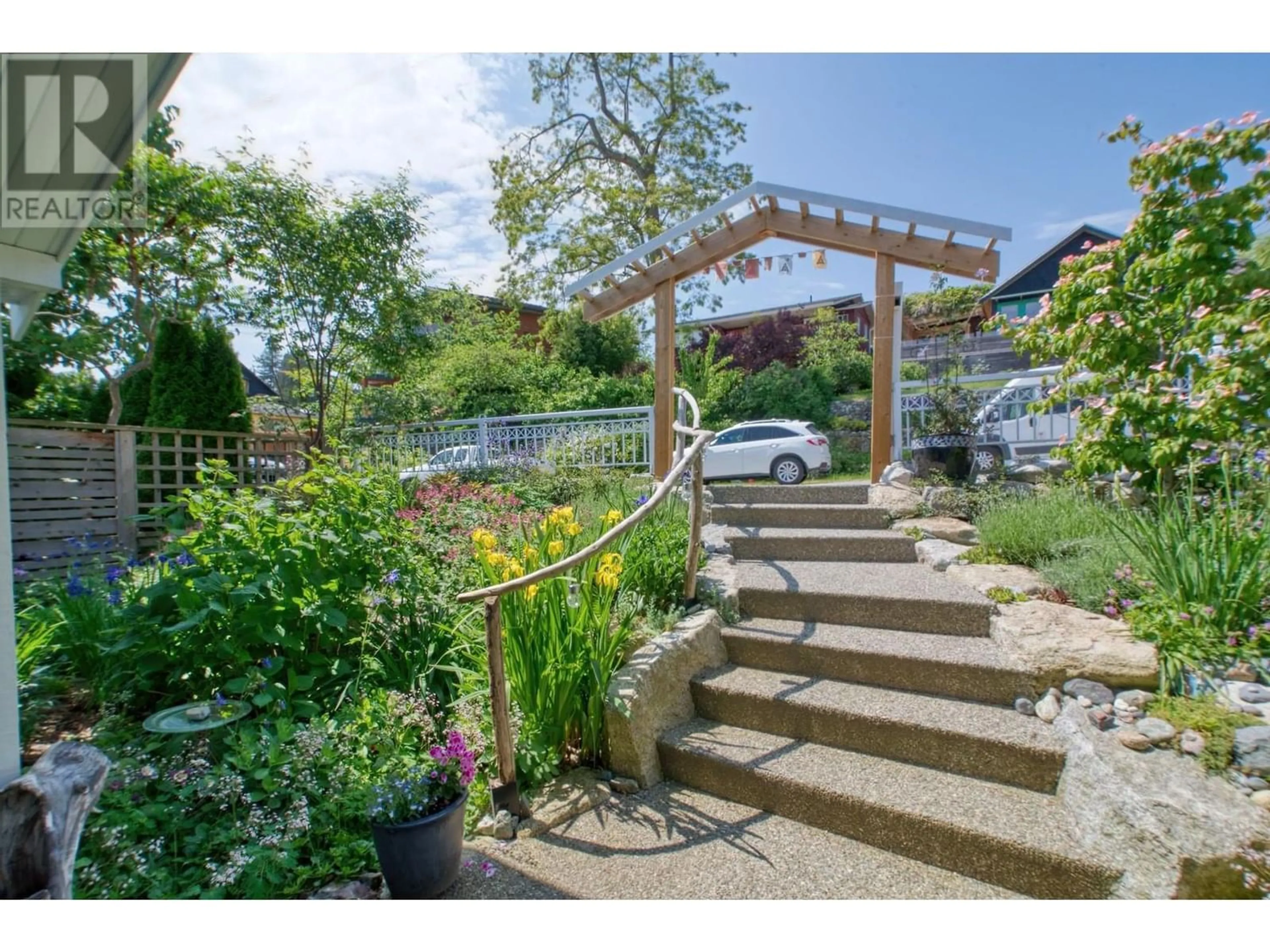 Patio, the fenced backyard for 616 SEAVIEW ROAD, Gibsons British Columbia V0N1V9