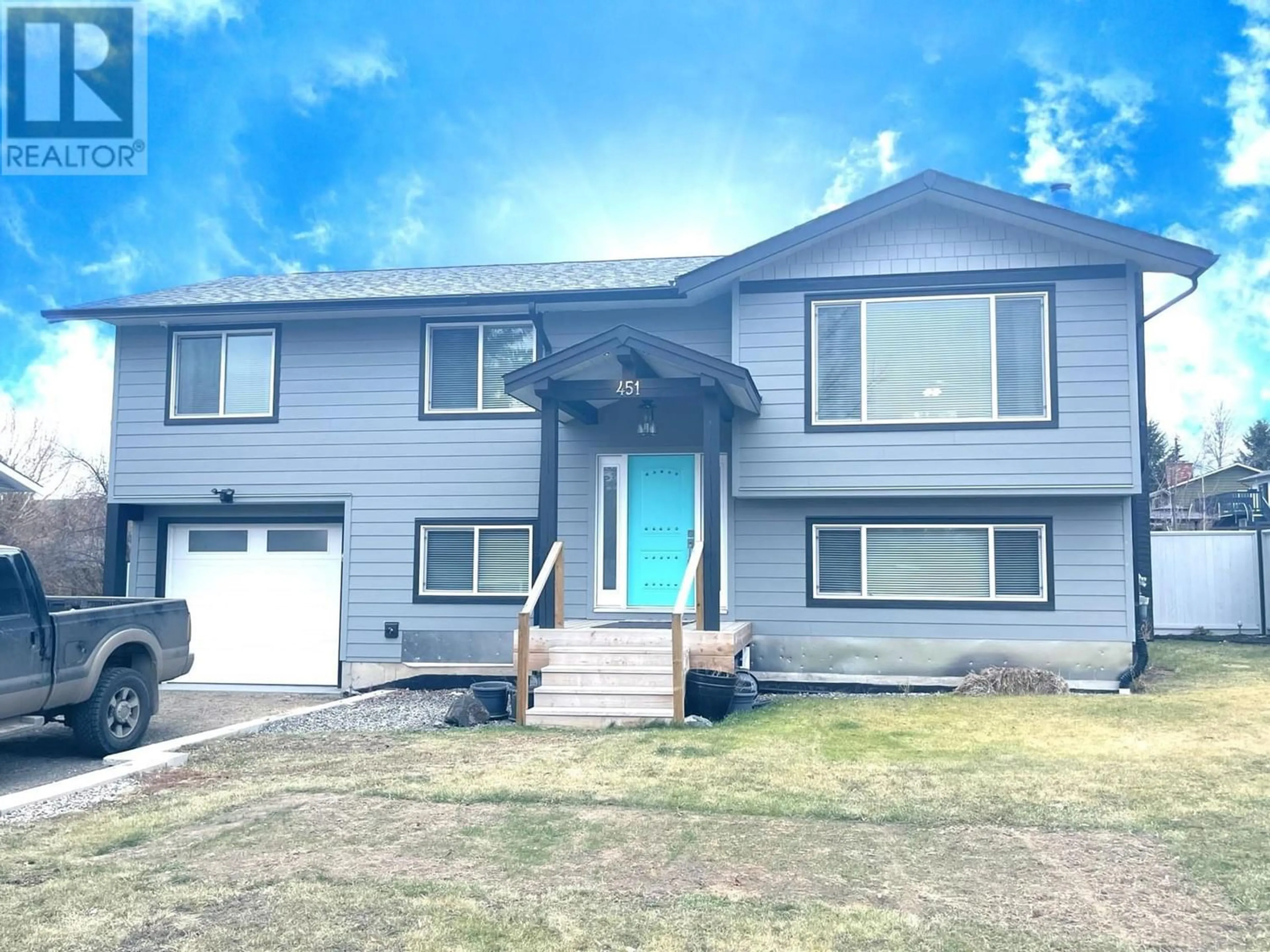 Frontside or backside of a home for 451 N BIRCH AVENUE, 100 Mile House British Columbia V0K2E0