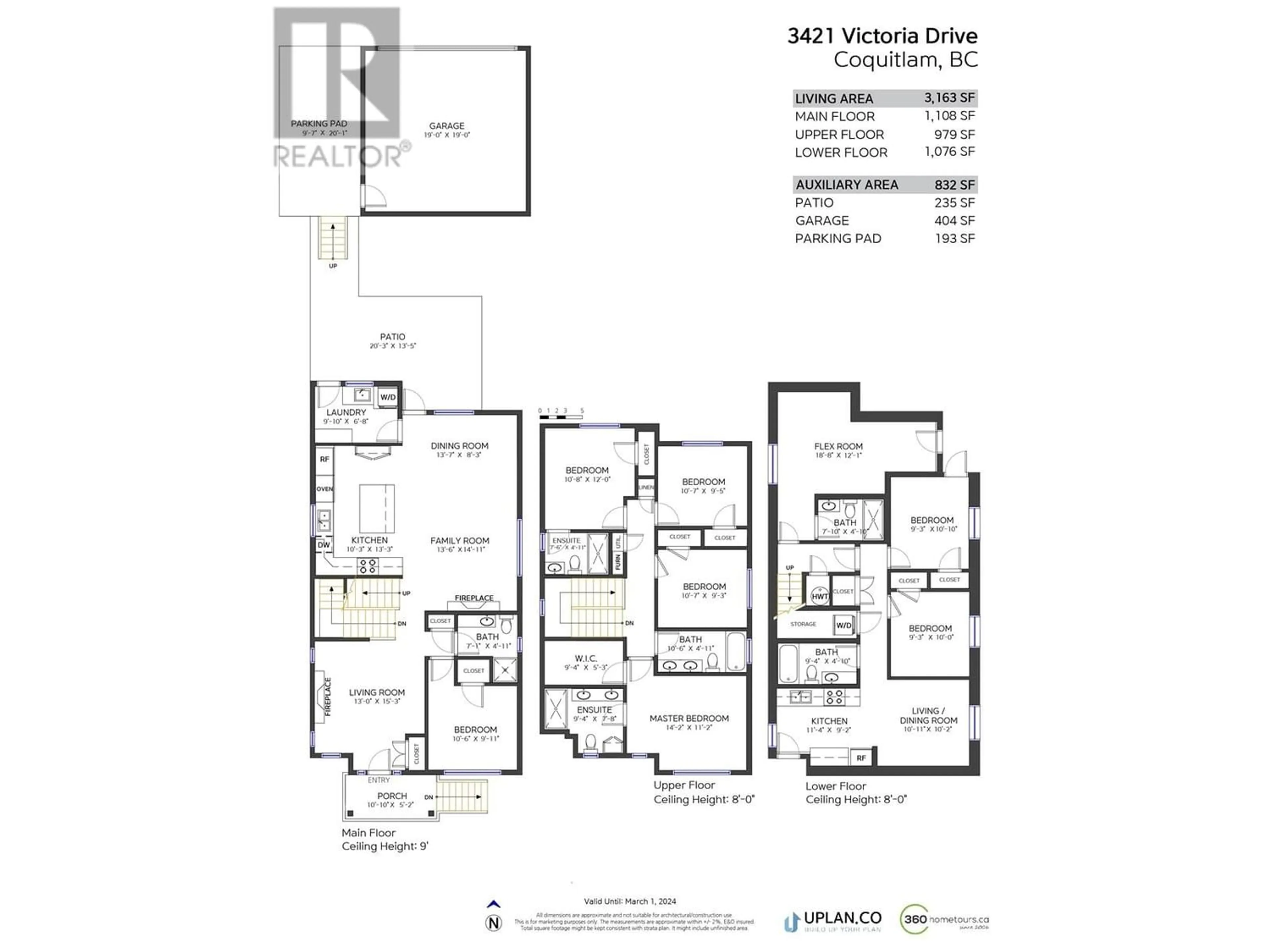 Floor plan for 3423 VICTORIA DRIVE, Coquitlam British Columbia V3B2V5