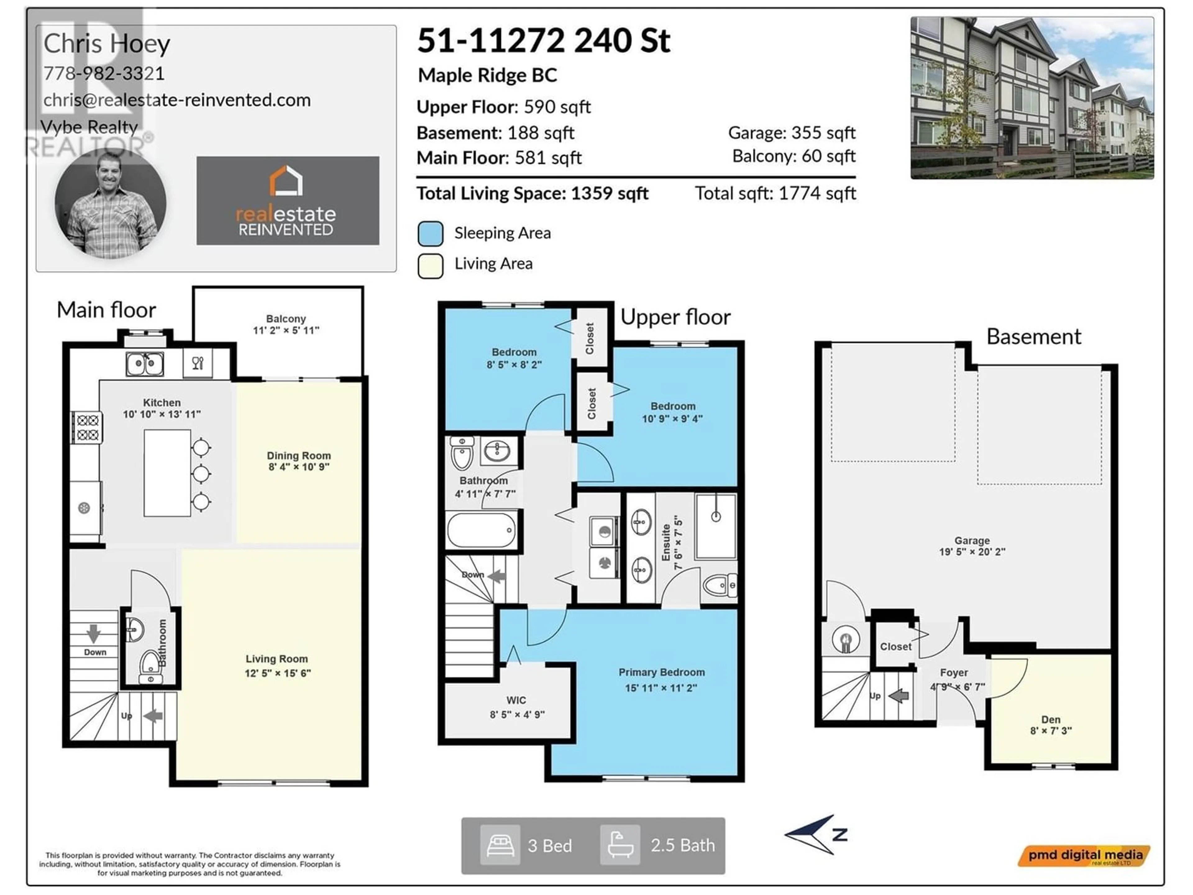 Floor plan for 51 11272 240 STREET, Maple Ridge British Columbia V2W0J8