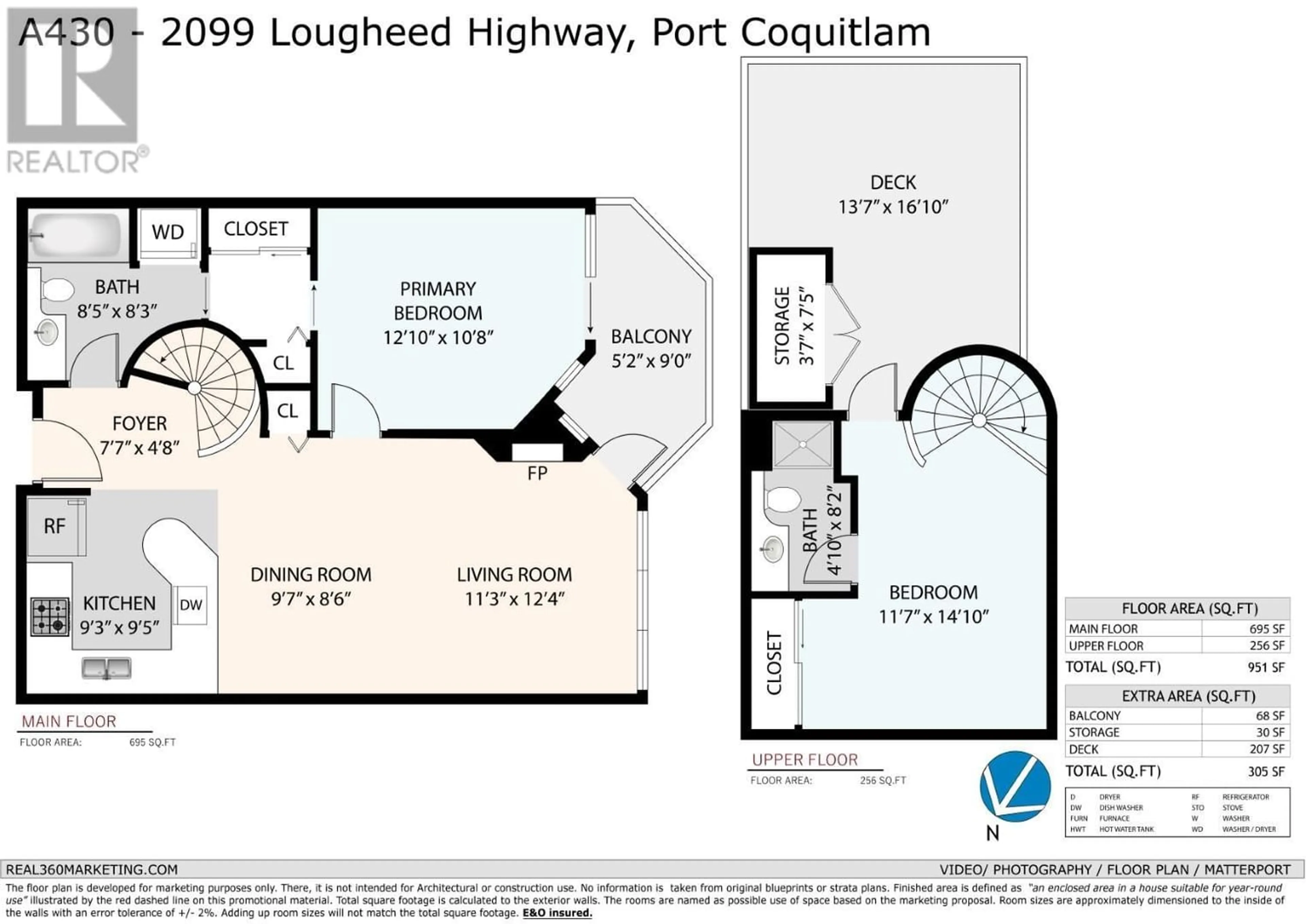 Floor plan for A430 2099 LOUGHEED HIGHWAY, Port Coquitlam British Columbia V3B1A8