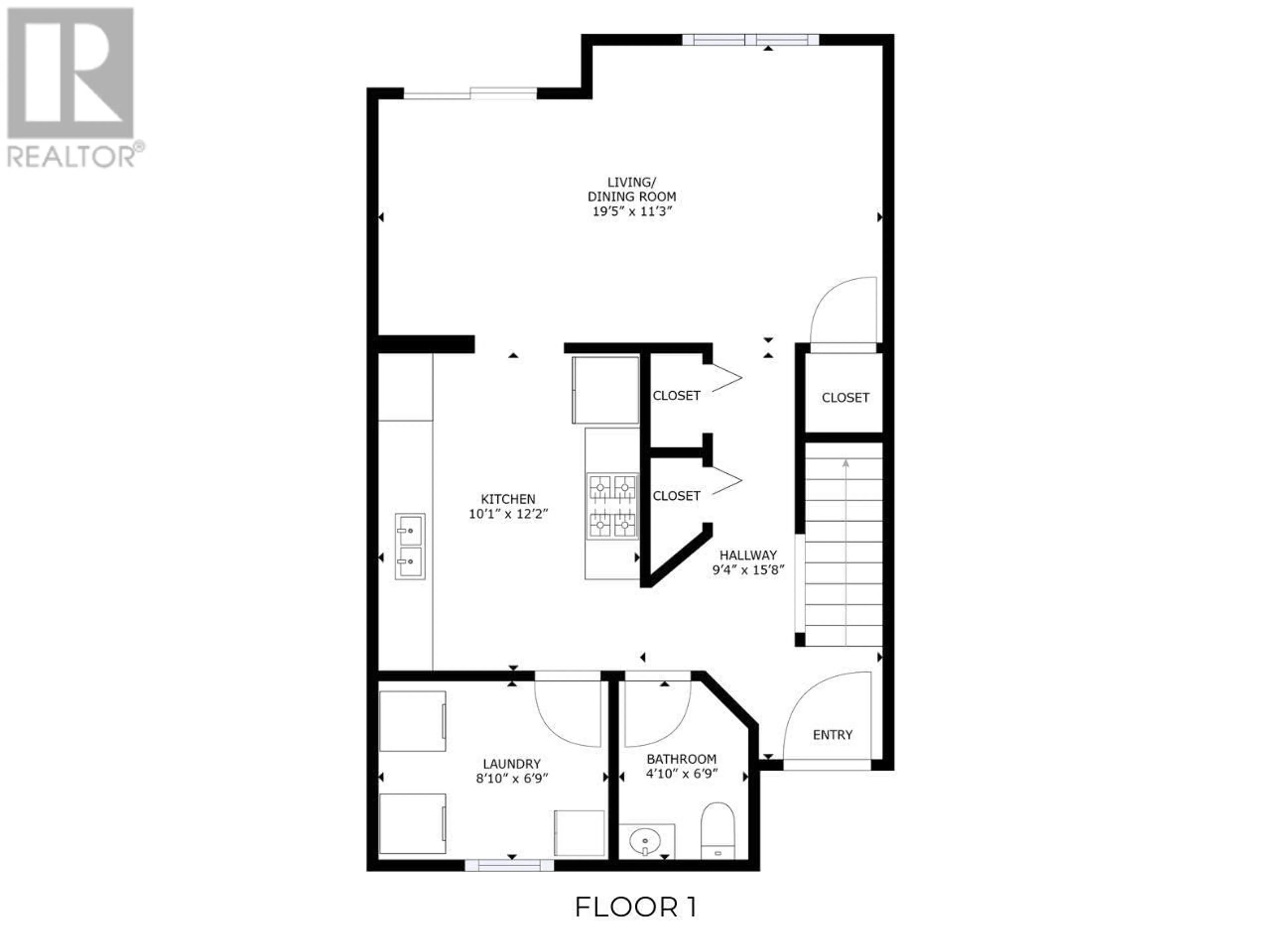 Floor plan for 204 8220 92 AVENUE, Fort St. John British Columbia V1J6X2