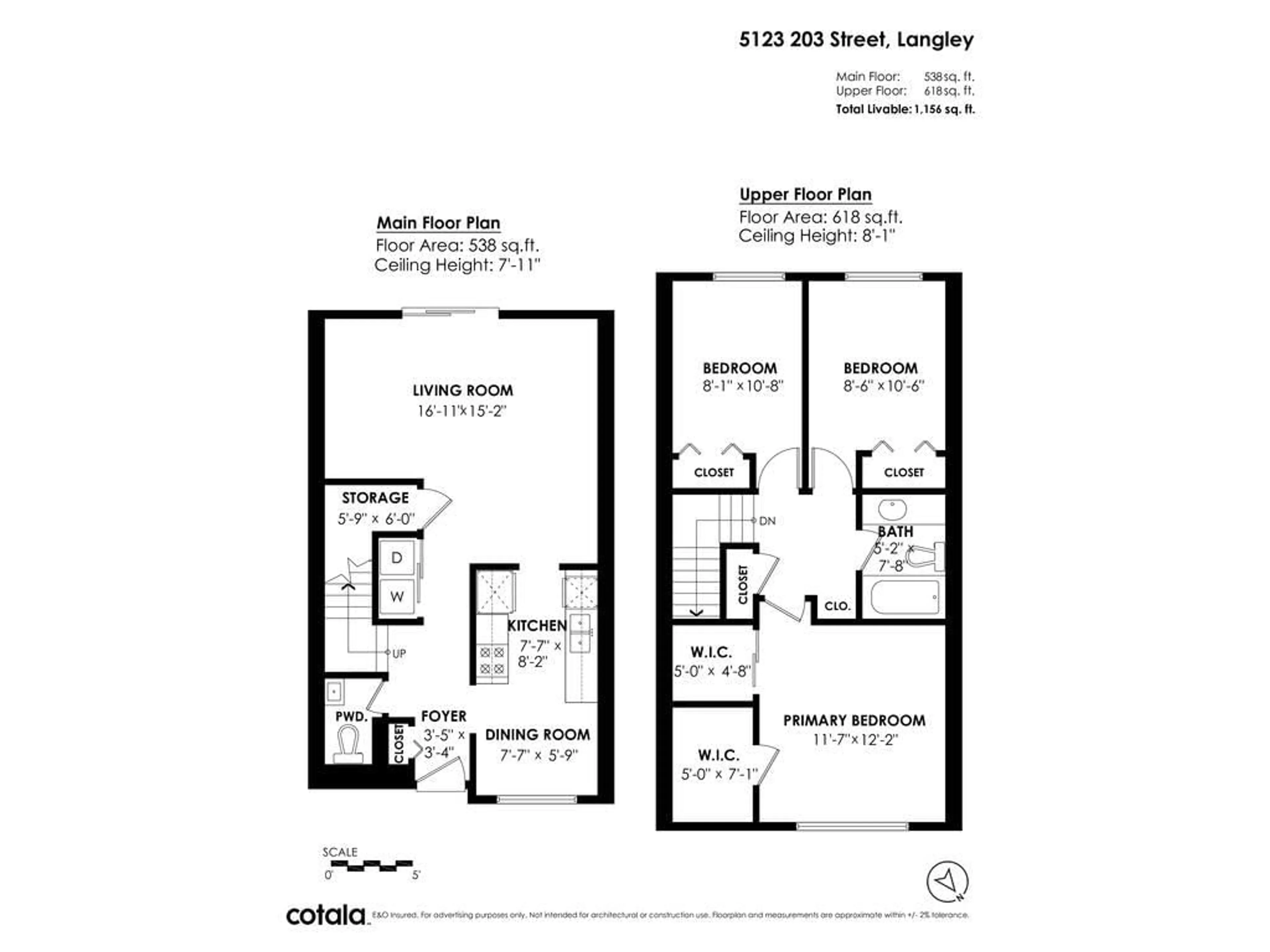 Floor plan for 5123 203 STREET, Langley British Columbia V3A1V6