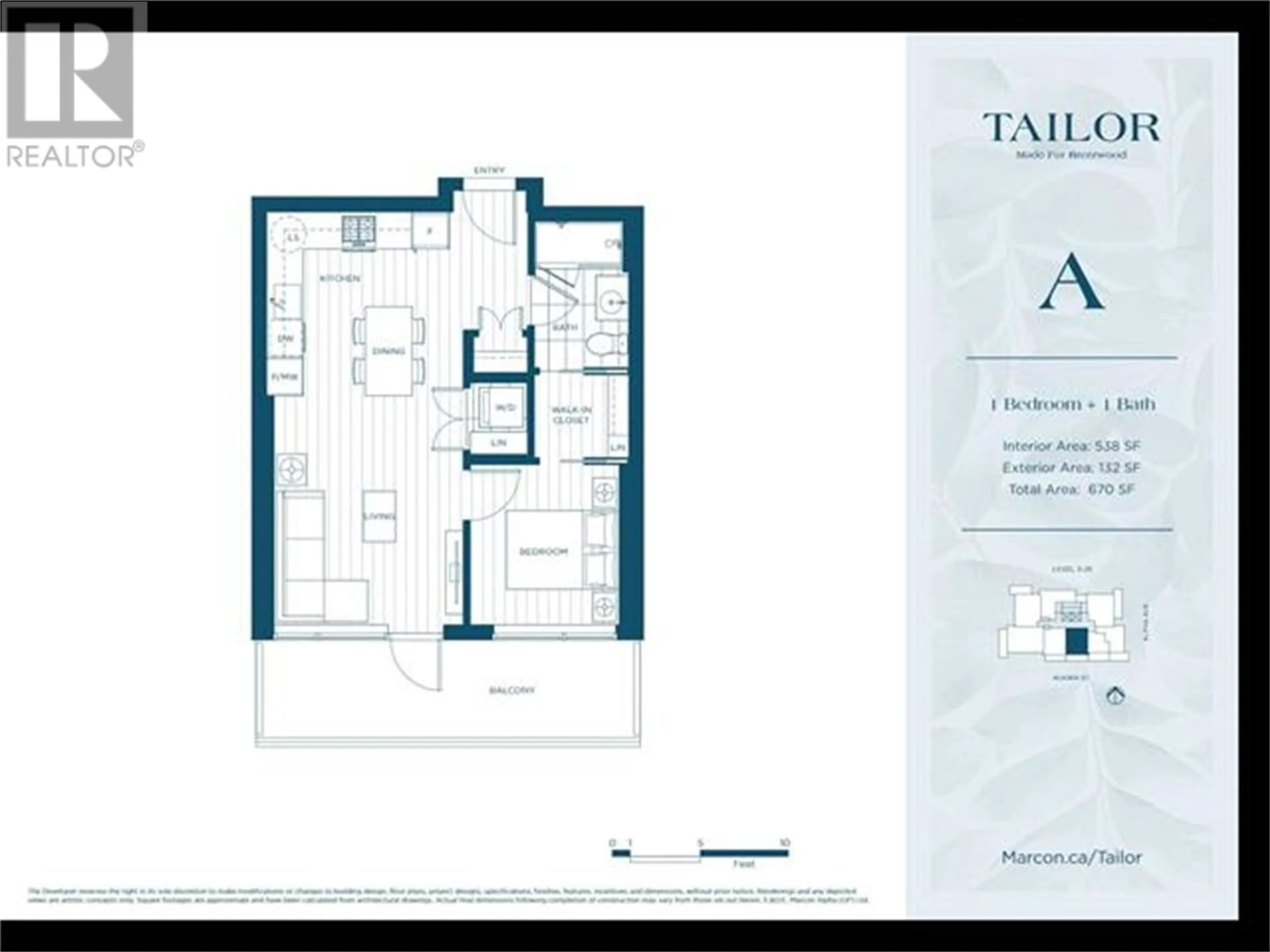 Floor plan for 1204 2425 ALPHA AVENUE, Burnaby British Columbia V5C0H6