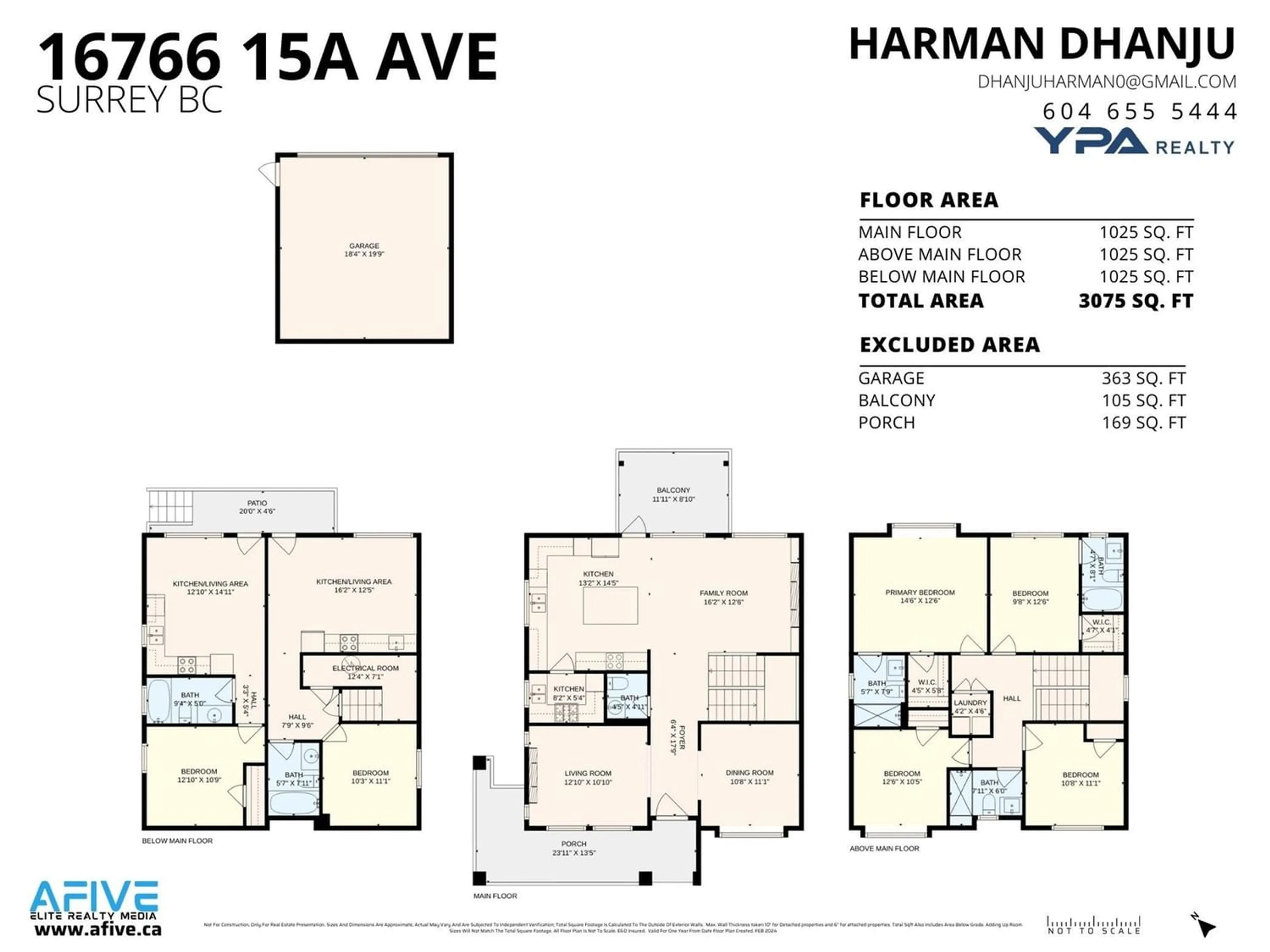 Floor plan for 16766 15A AVENUE, Surrey British Columbia V3S9X7