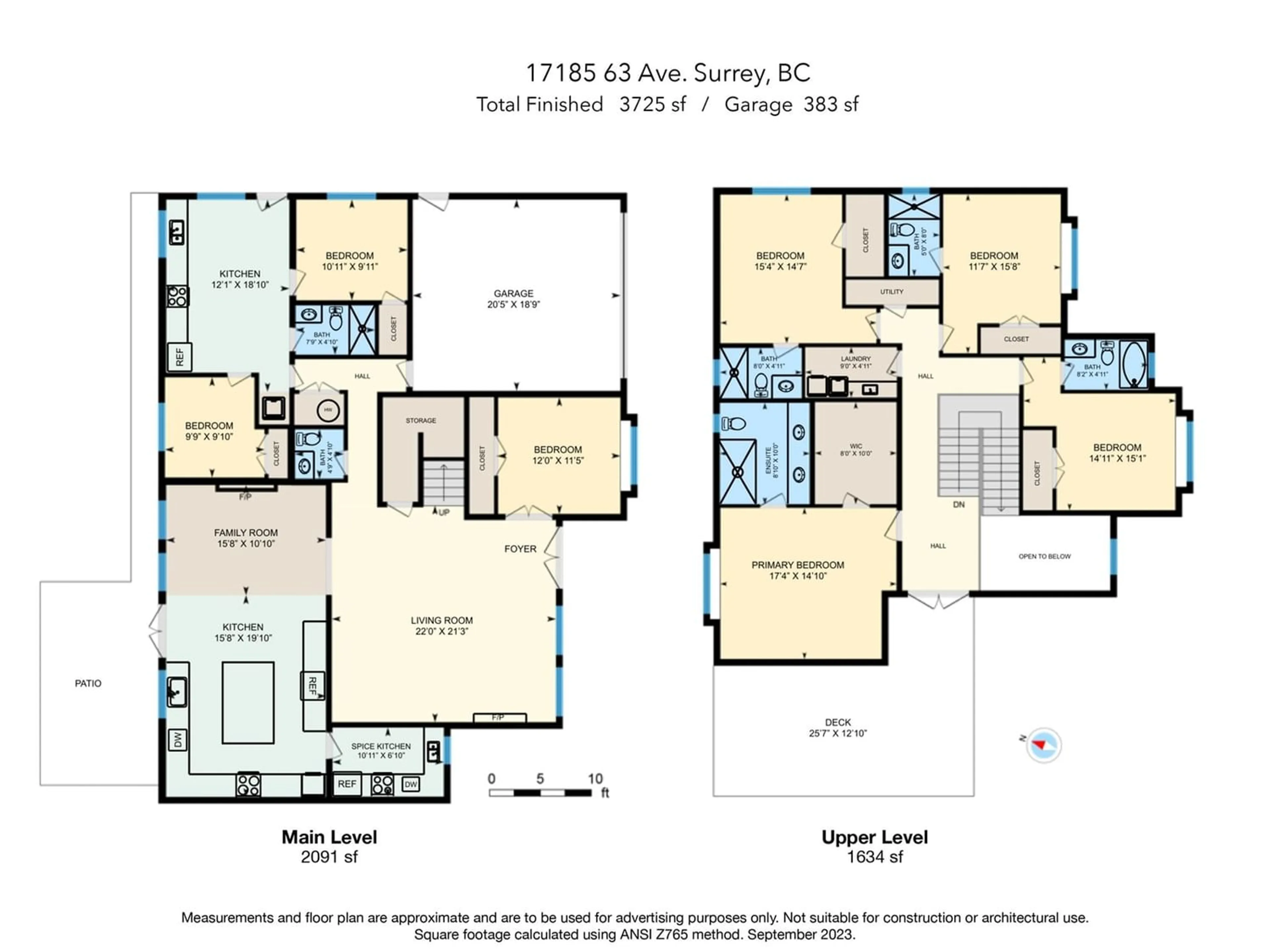 Floor plan for 17185 63 AVENUE, Surrey British Columbia V3S7G5