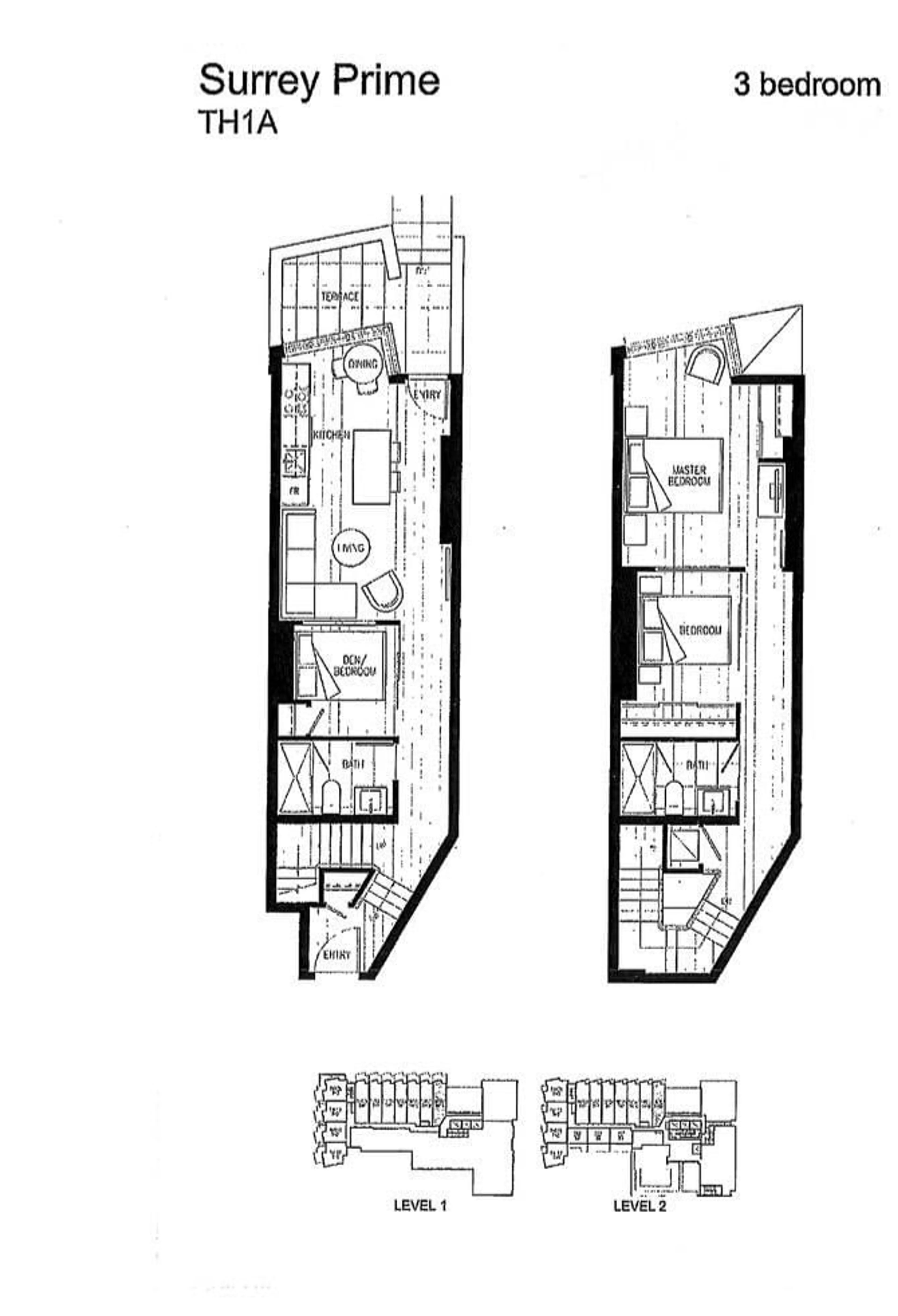 Floor plan for TH101 13438 CENTRAL AVENUE, Surrey British Columbia V3T0N2