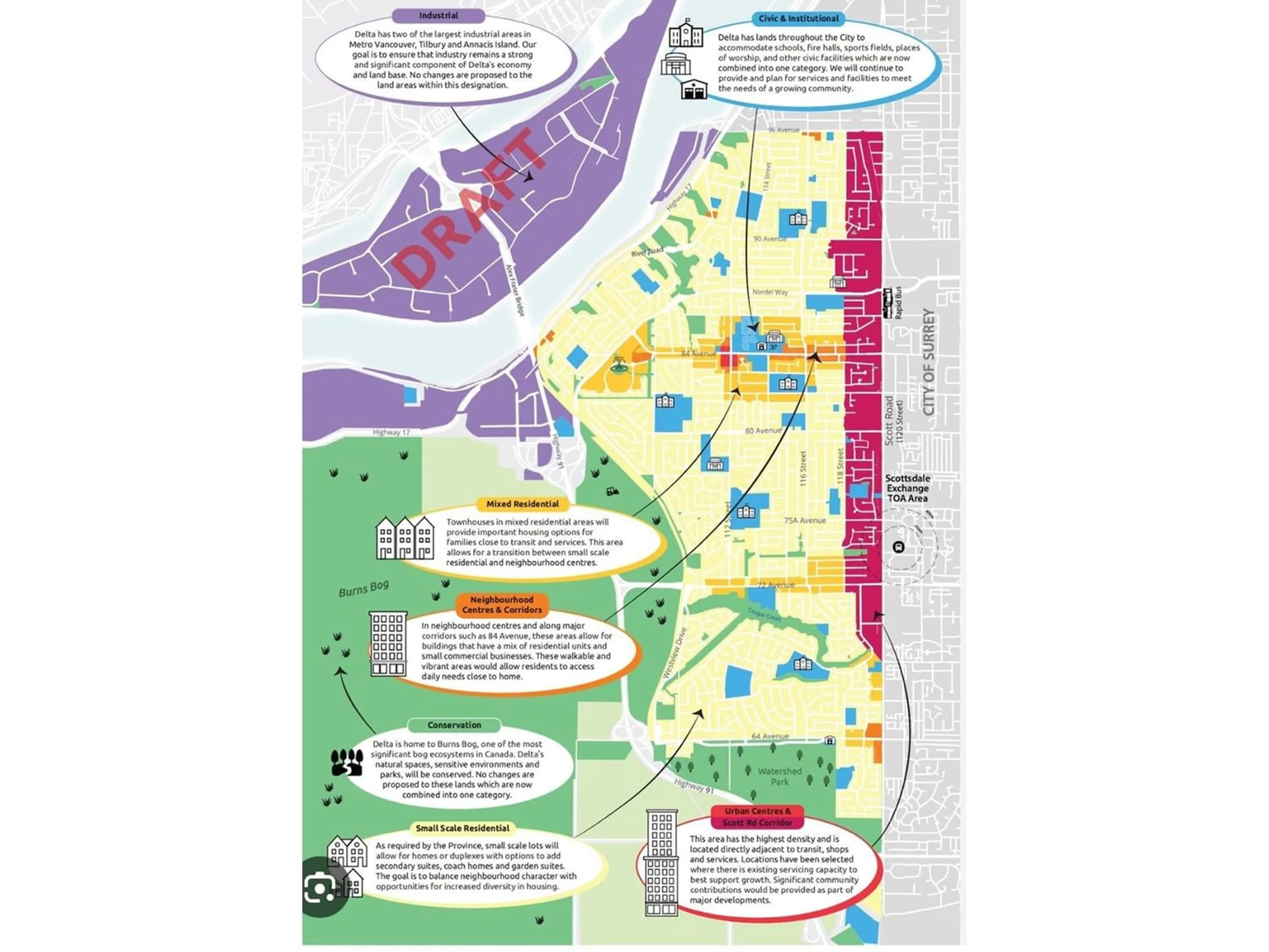 Picture of a map for 11873 95A AVENUE, Delta British Columbia V4C3V9