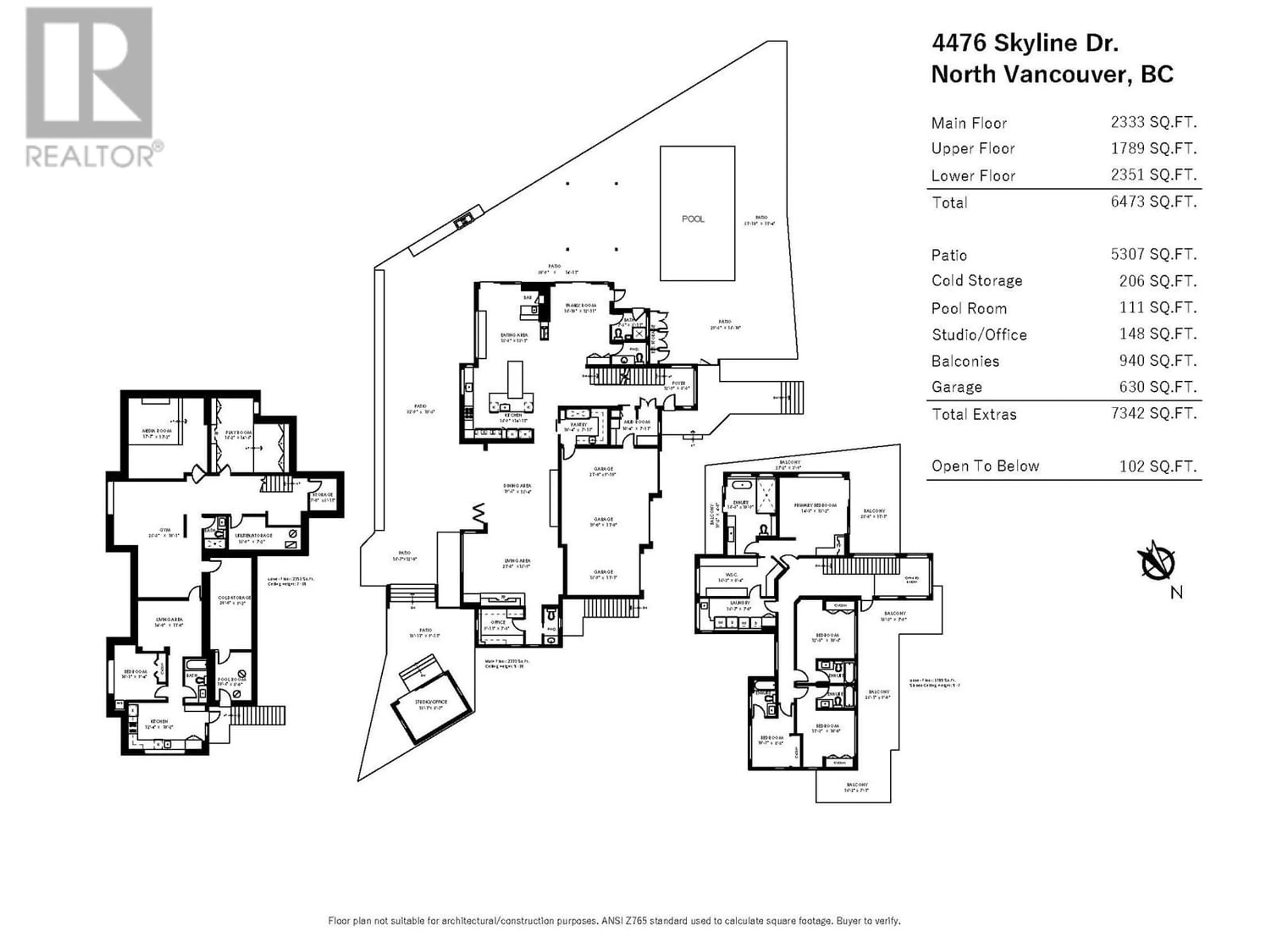 Floor plan for 4476 SKYLINE DRIVE, North Vancouver British Columbia V7R3H1