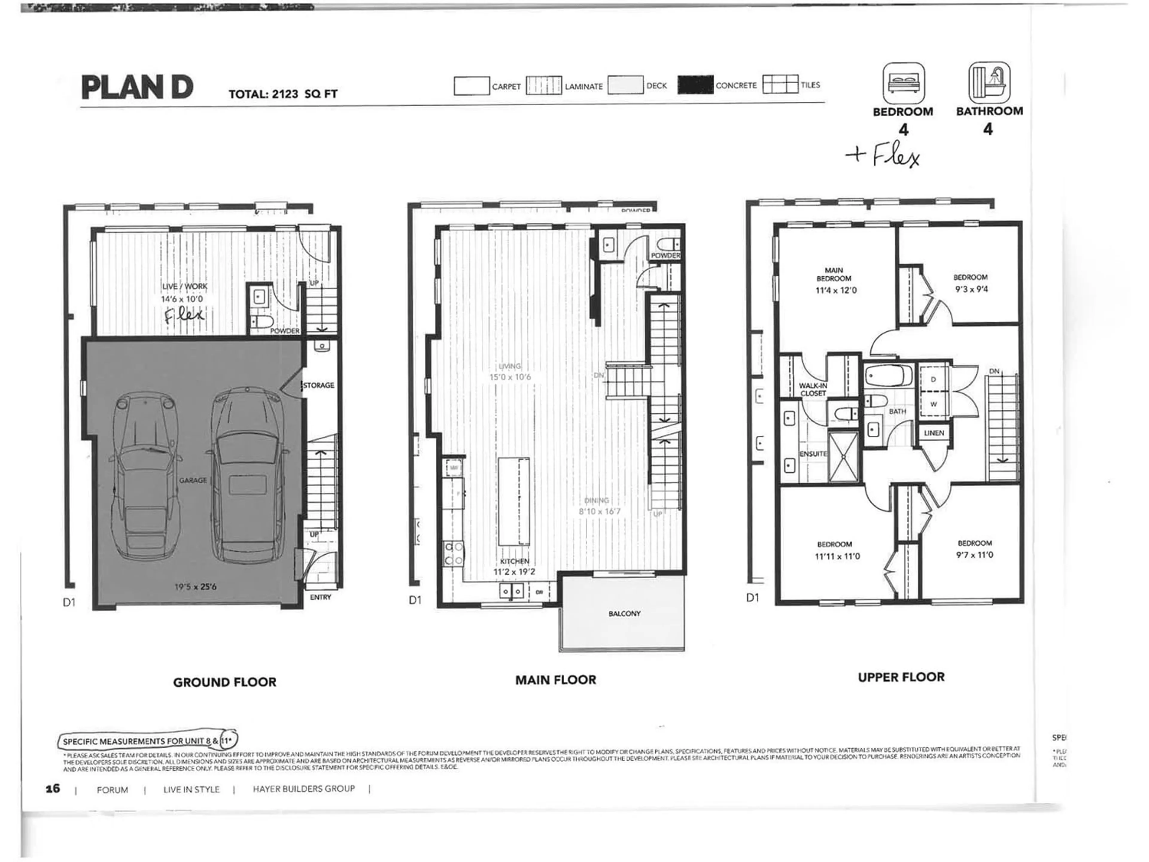 Floor plan for 11 7635 198B STREET, Langley British Columbia V0V0V0