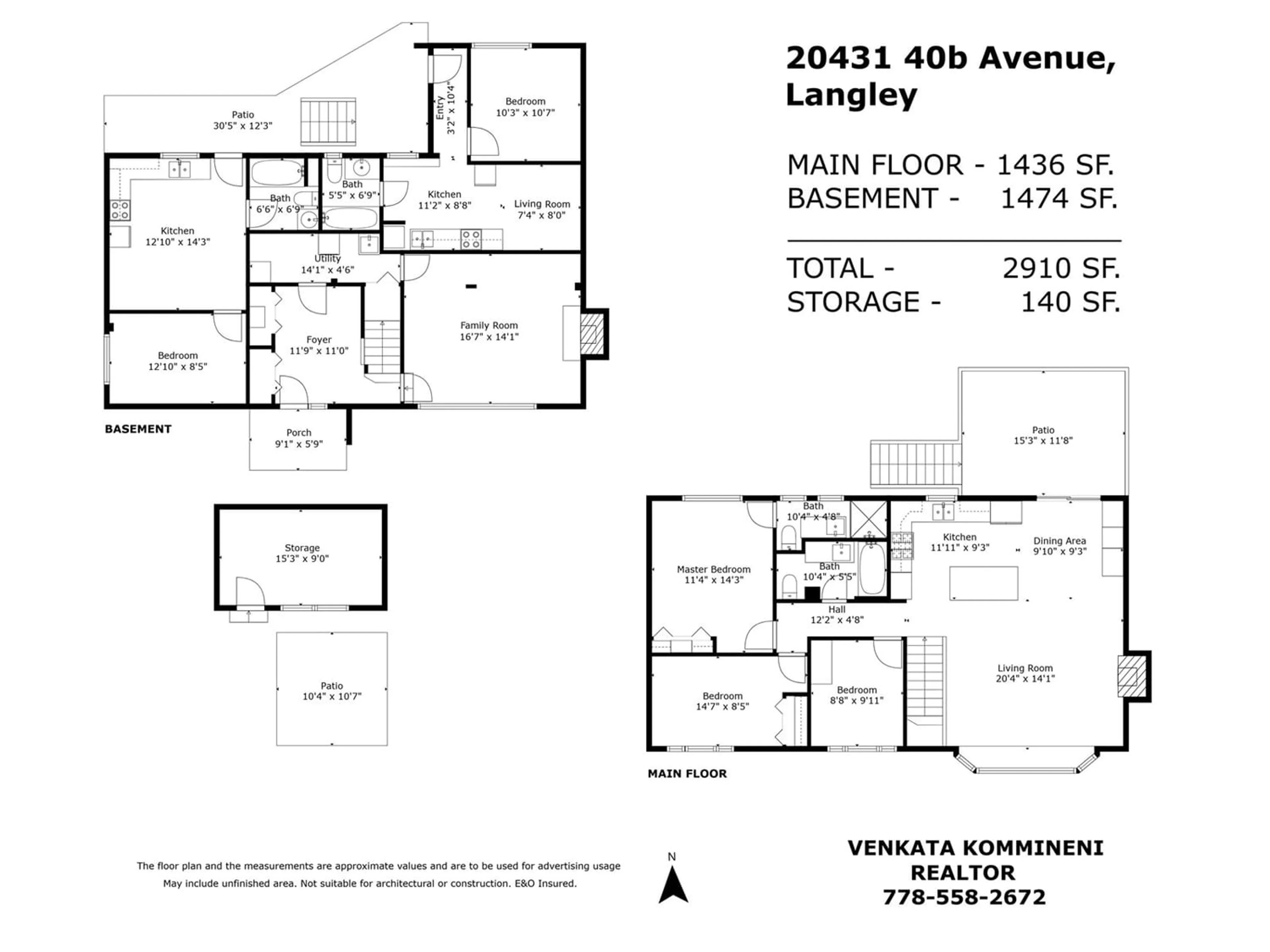 Floor plan for 20431 40B AVENUE, Langley British Columbia V3A5M4