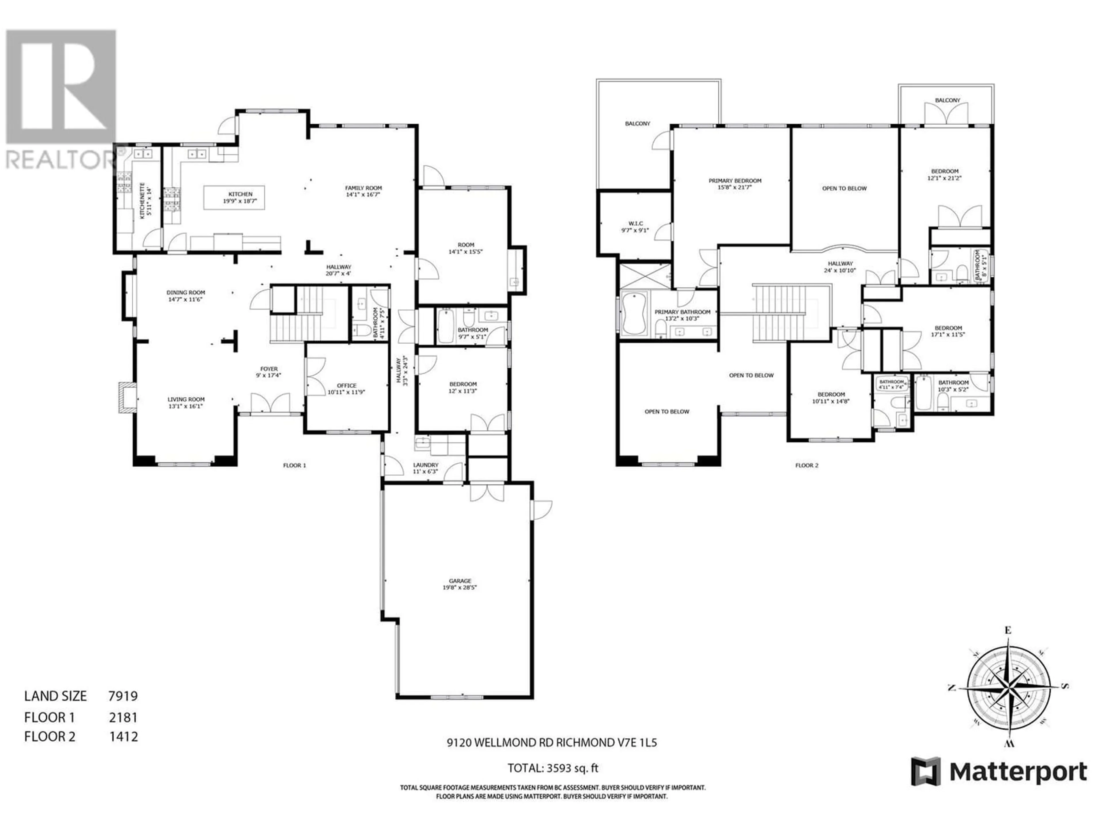 Floor plan for 9120 WELLMOND ROAD, Richmond British Columbia V7E1L5