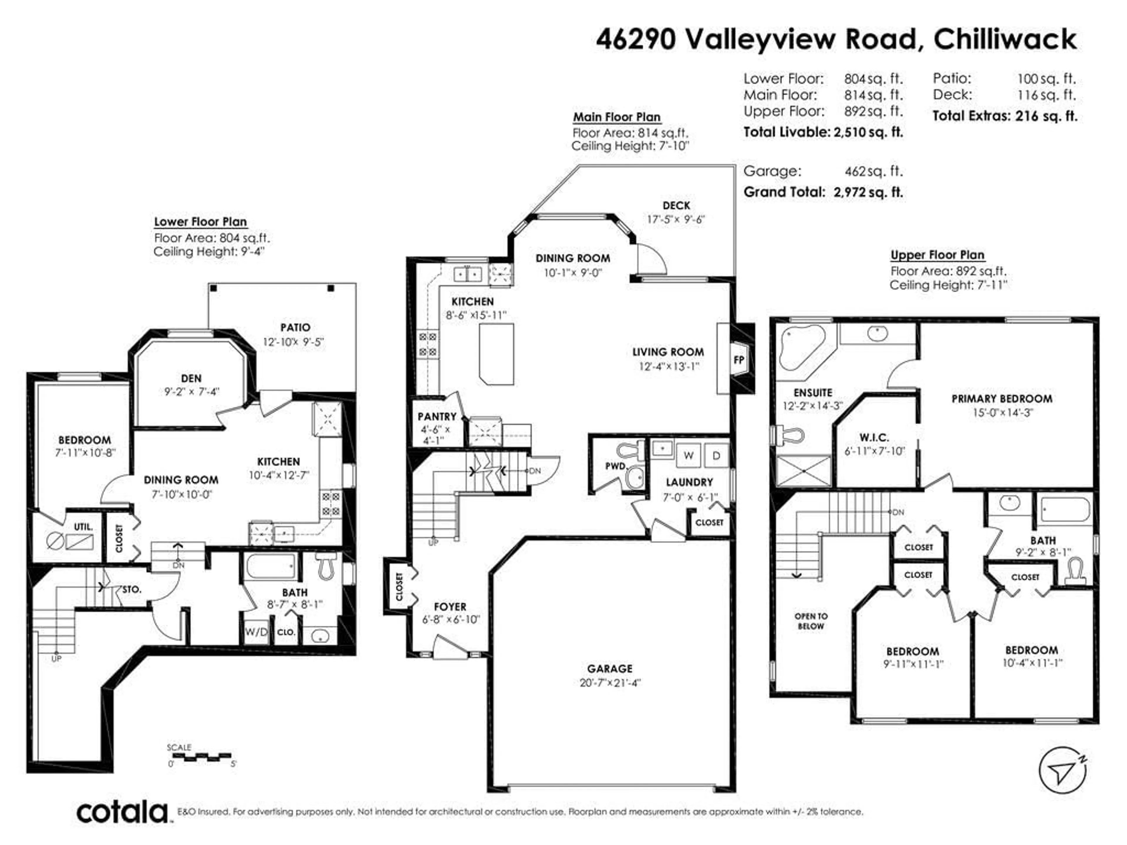 Floor plan for 46290 VALLEYVIEW ROAD, Chilliwack British Columbia V2R5P7