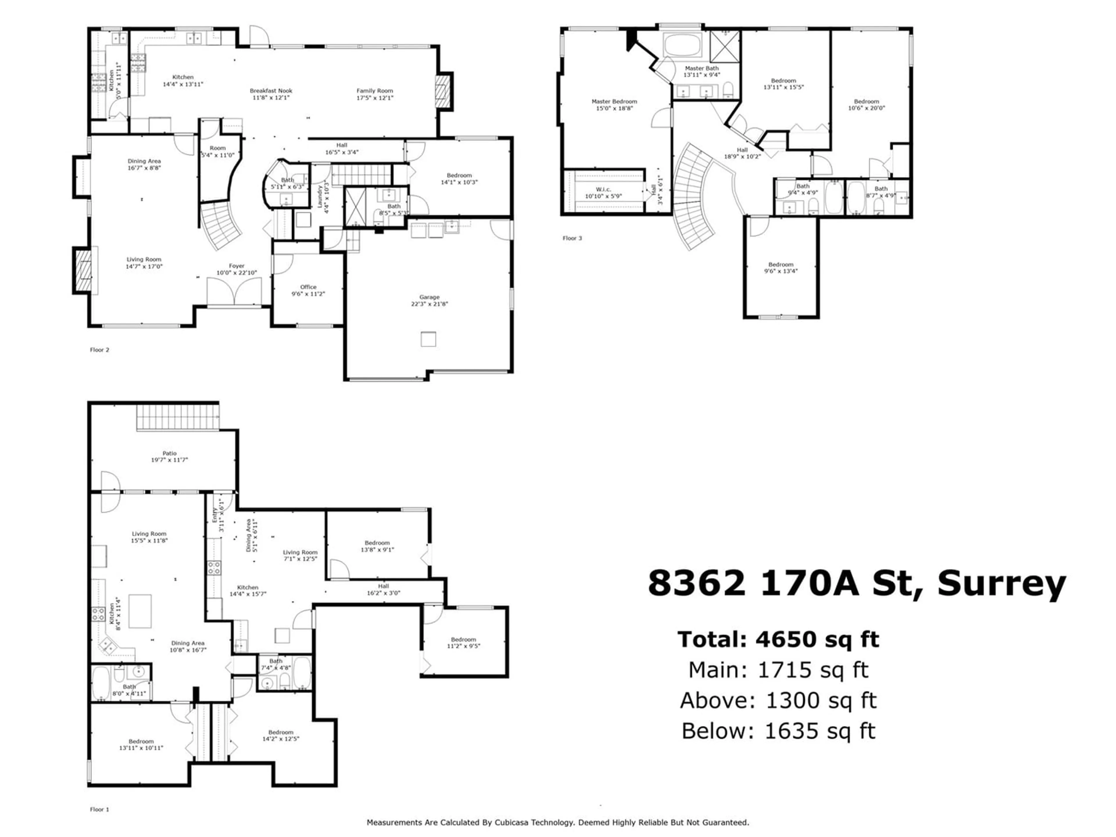 Floor plan for 8362 170A STREET, Surrey British Columbia V4N5J7