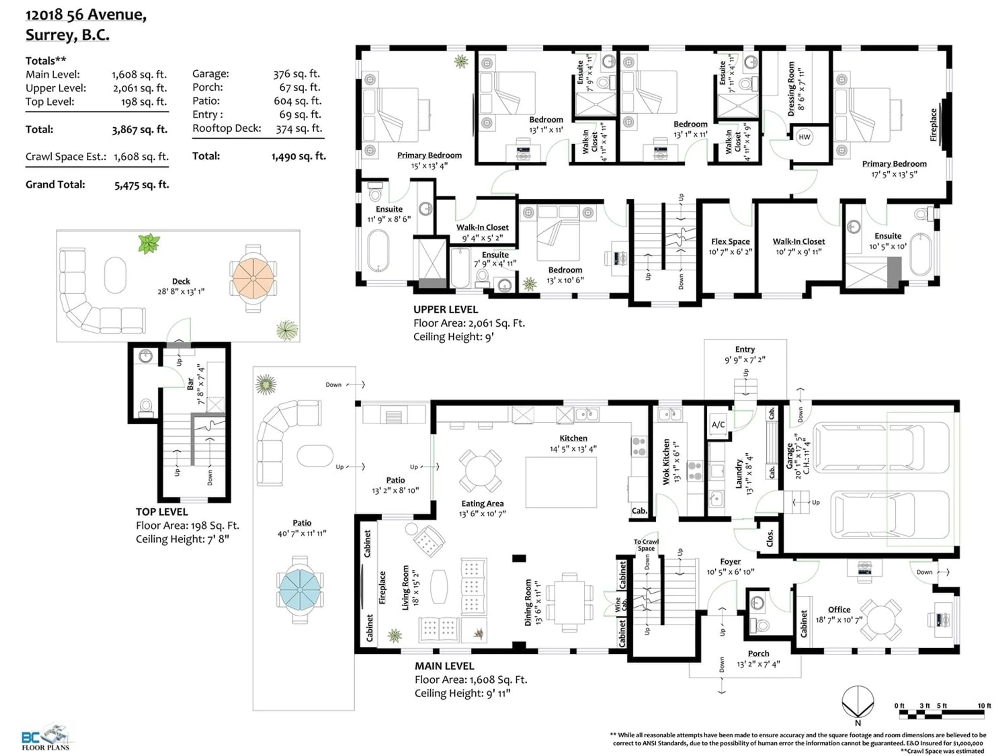 Floor plan for 12018 56 AVENUE, Surrey British Columbia V3X2X1