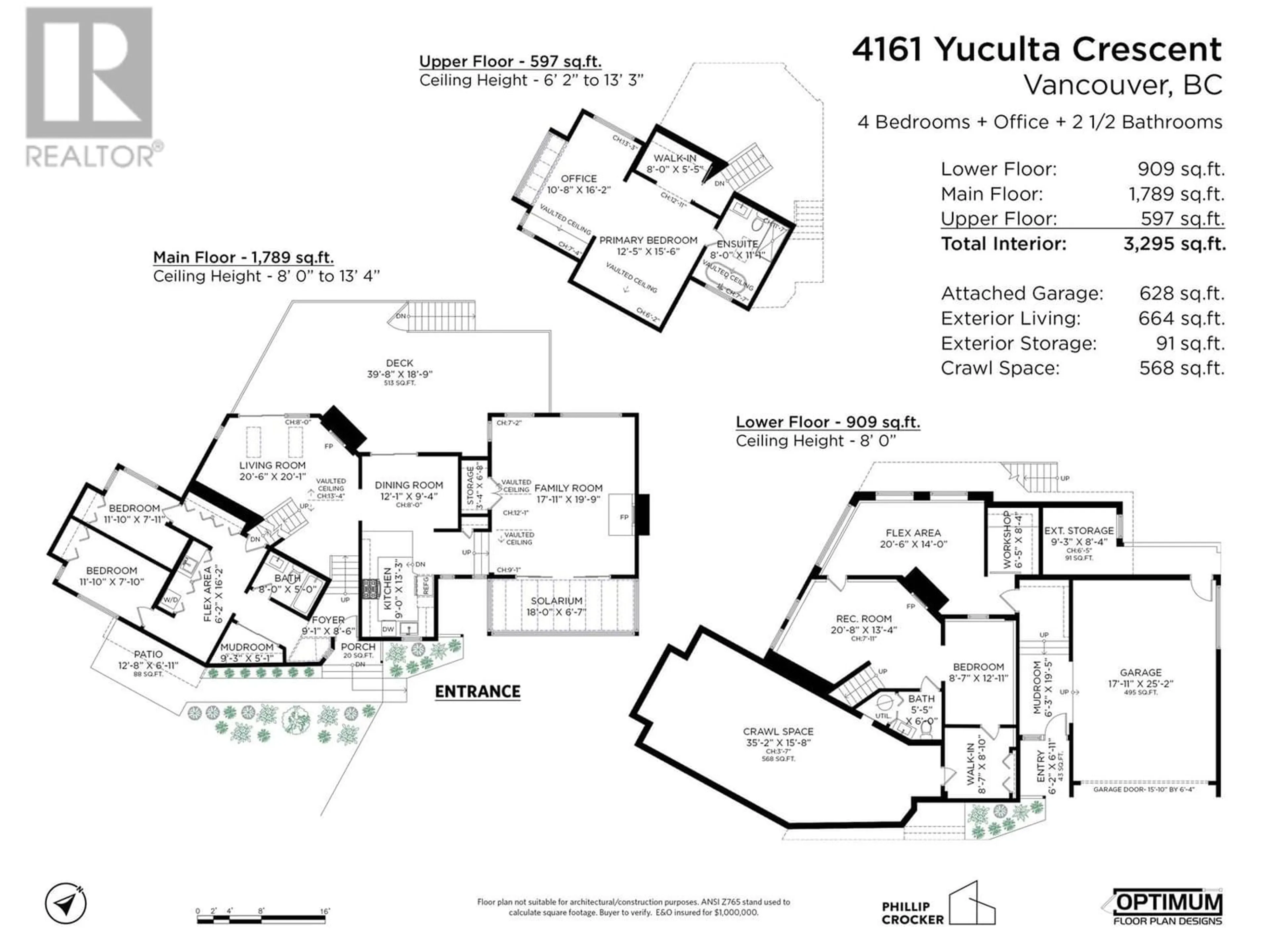 Floor plan for 4161 YUCULTA CRESCENT, Vancouver British Columbia V6N4A9