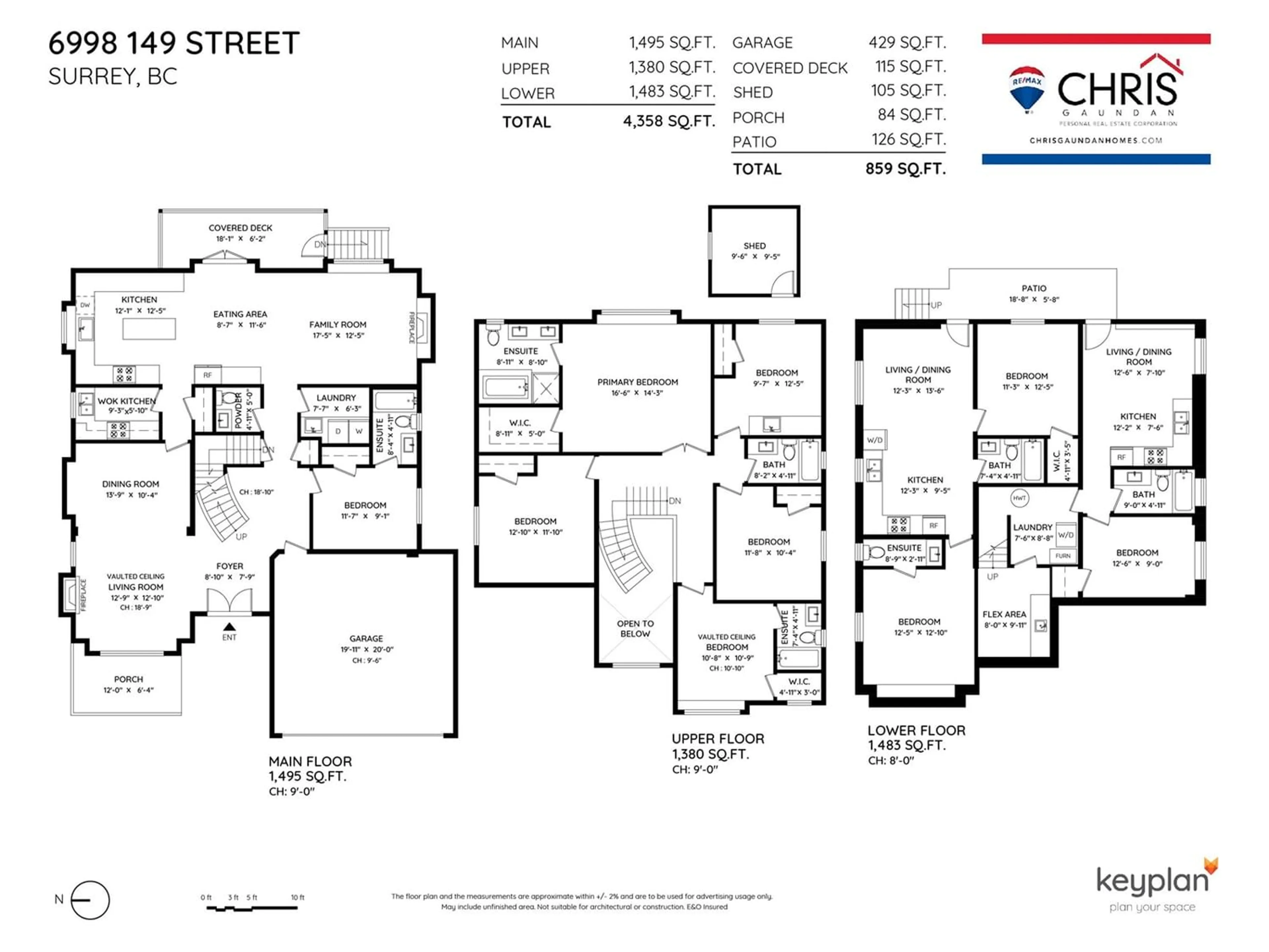 Floor plan for 6998 149 STREET, Surrey British Columbia V3S1K1