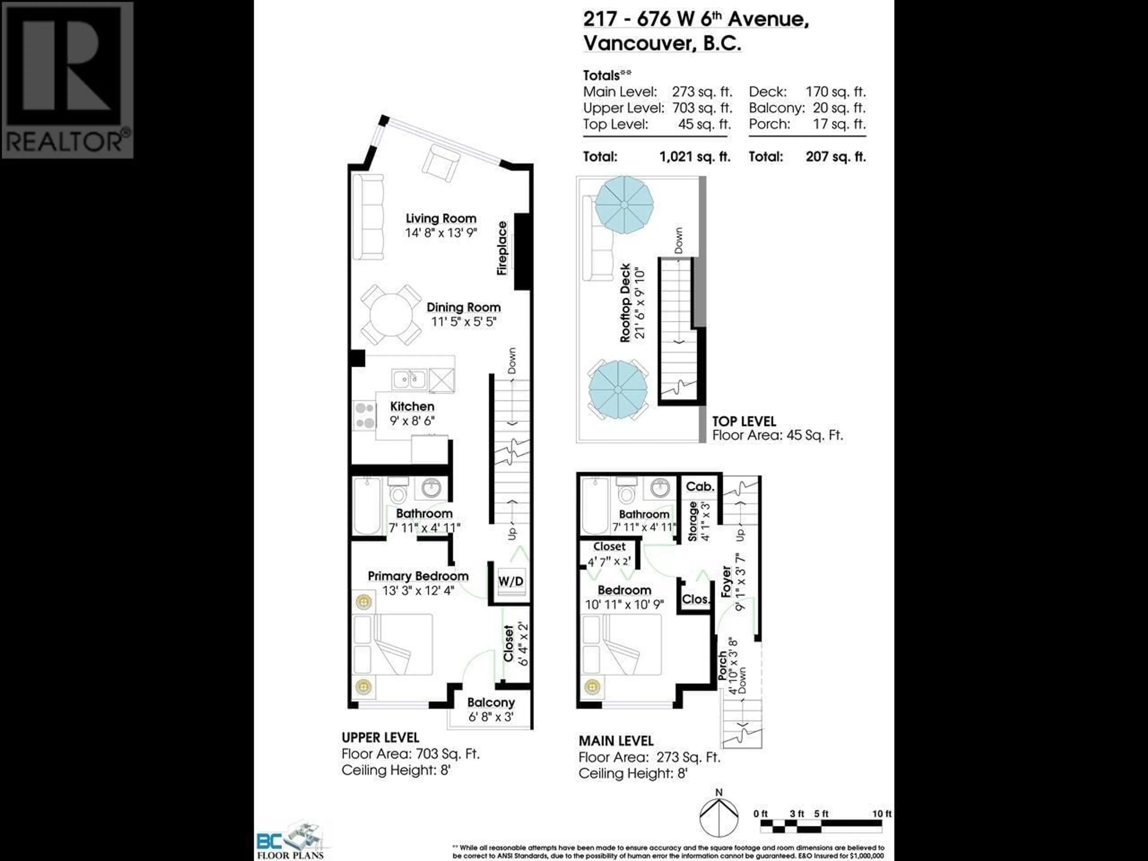 Floor plan for 217 676 W 6TH AVENUE, Vancouver British Columbia V5Z1A3