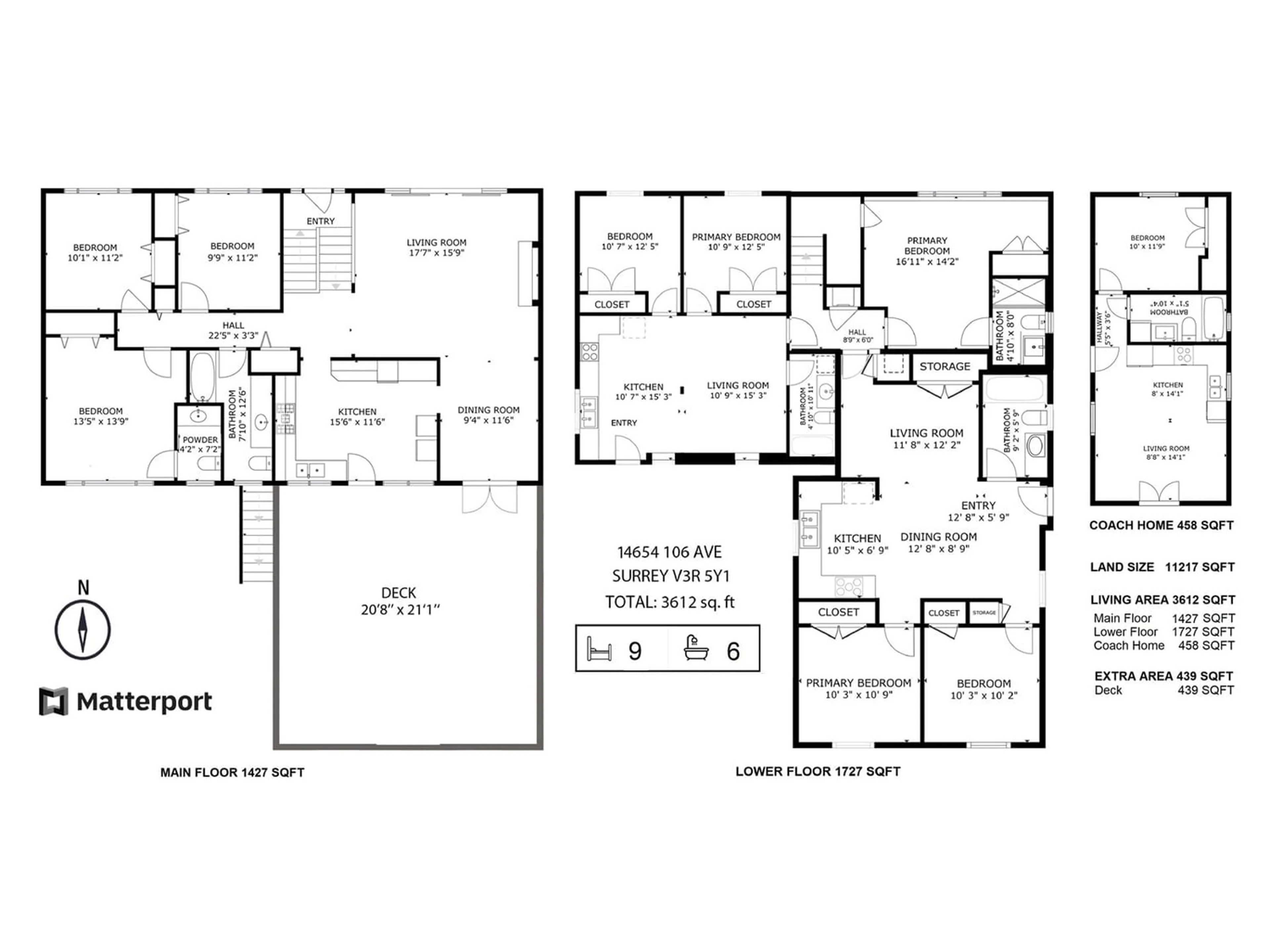 Floor plan for 14654 106 AVENUE, Surrey British Columbia V3R5Y1